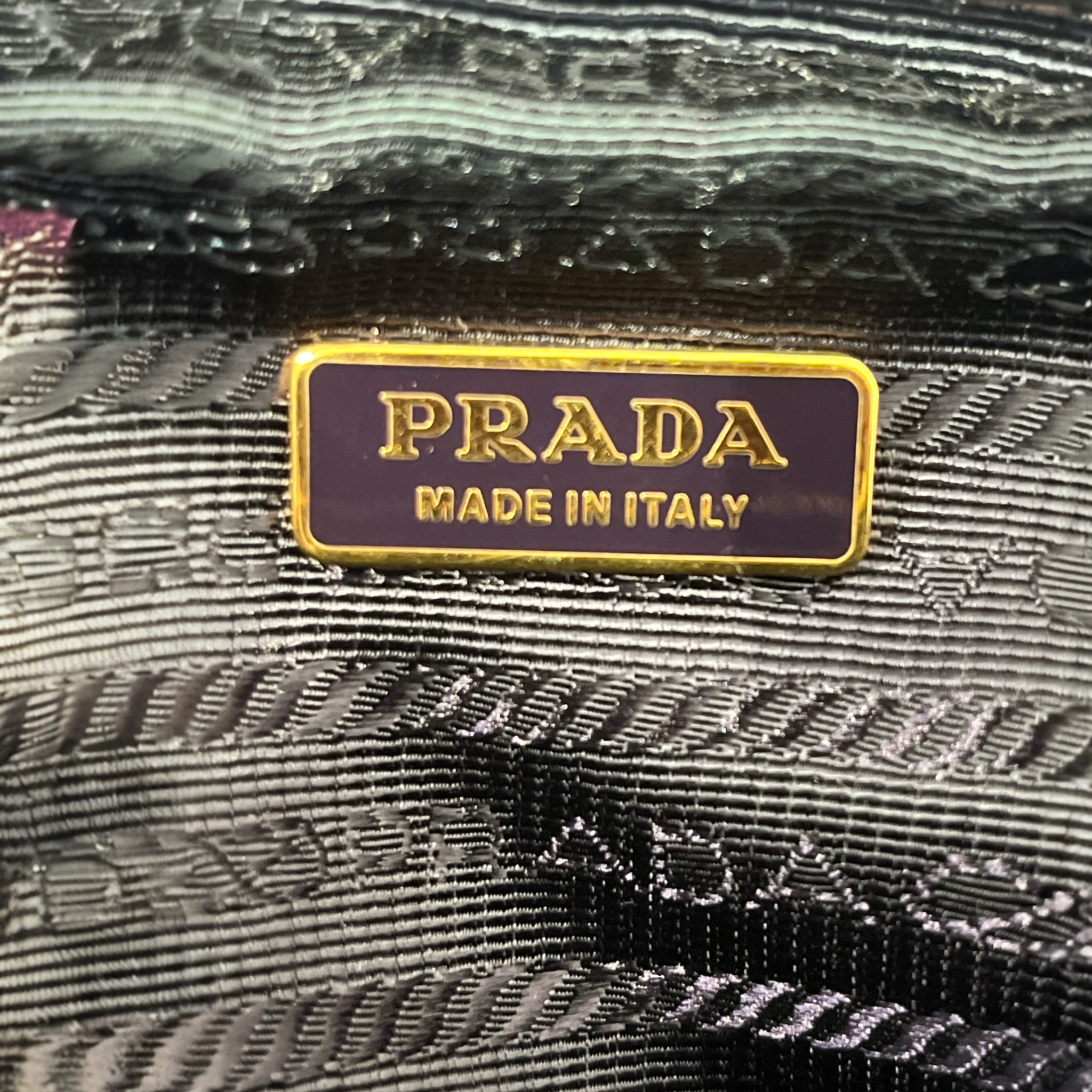 PRADA/Pouch/Nylon/PPL/PURPLE POUCH GOLD HARDWARE view 4