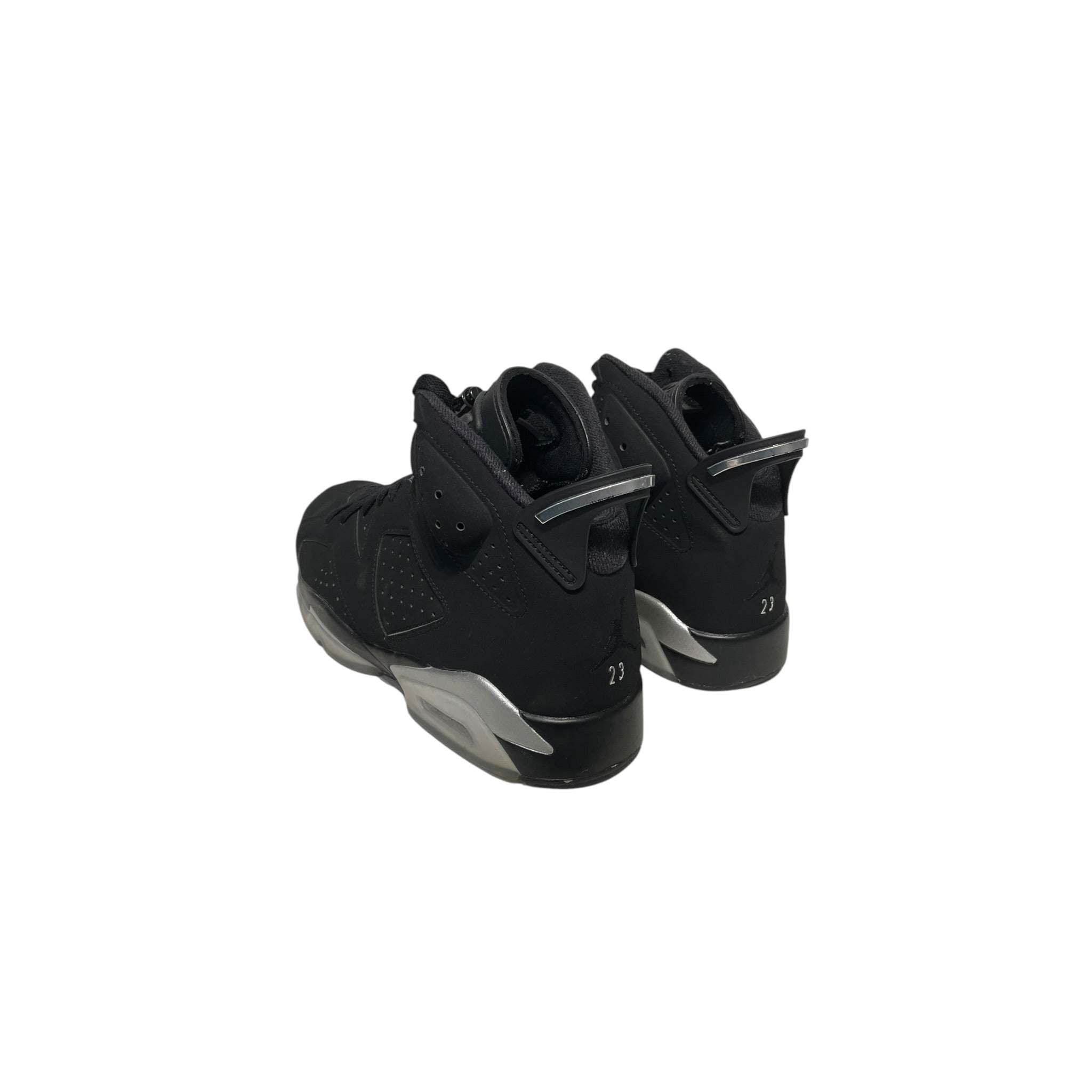 NIKE/Hi-Sneakers/US 9.5/Leather/BLK/chrome detailing view 2