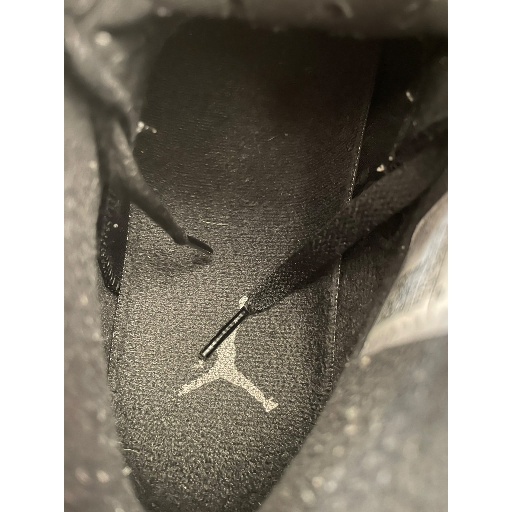 NIKE/Hi-Sneakers/US 9.5/Leather/BLK/chrome detailing view 3