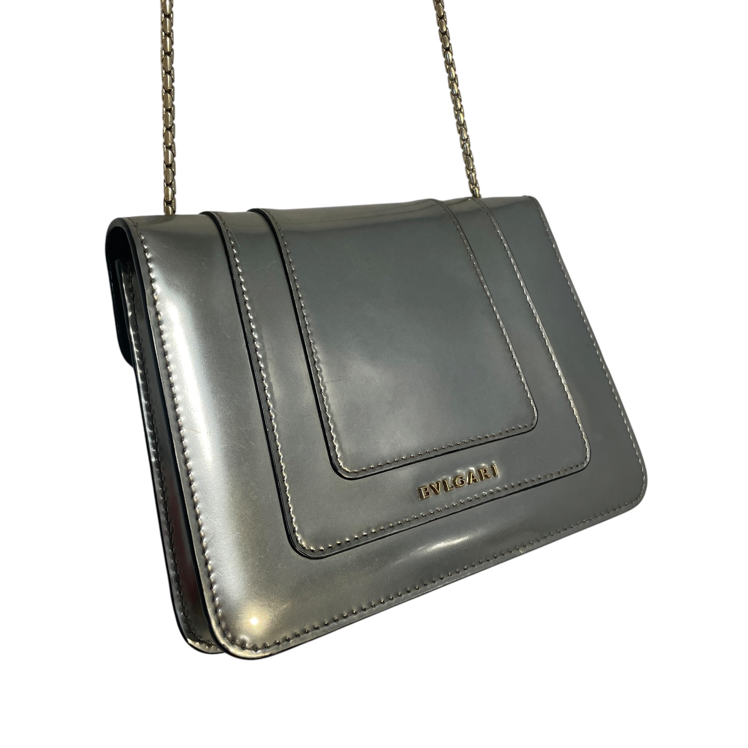 BVLGARI/Bag/Leather/SLV/Serpnti Forver Sholder BAg view 4