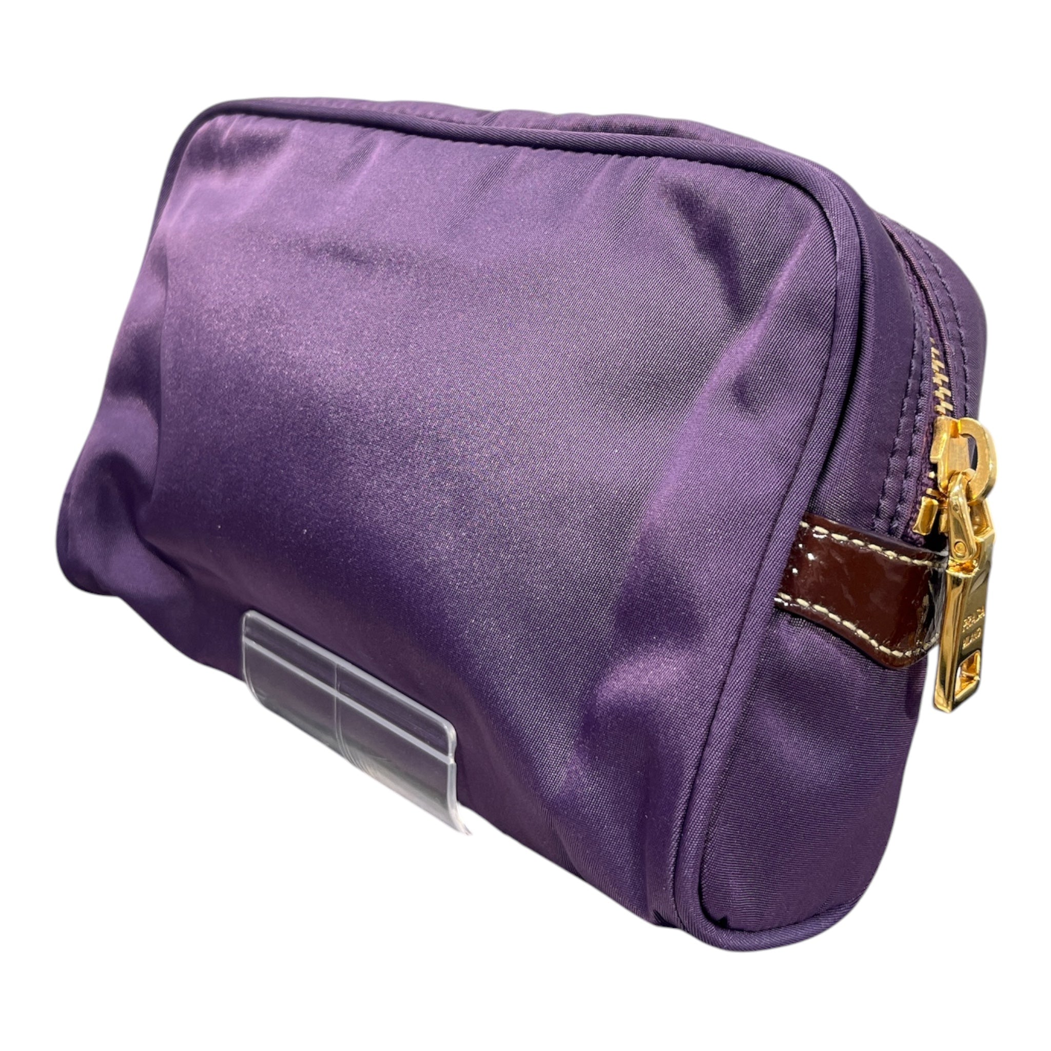PRADA/Pouch/Nylon/PPL/PURPLE POUCH GOLD HARDWARE view 2