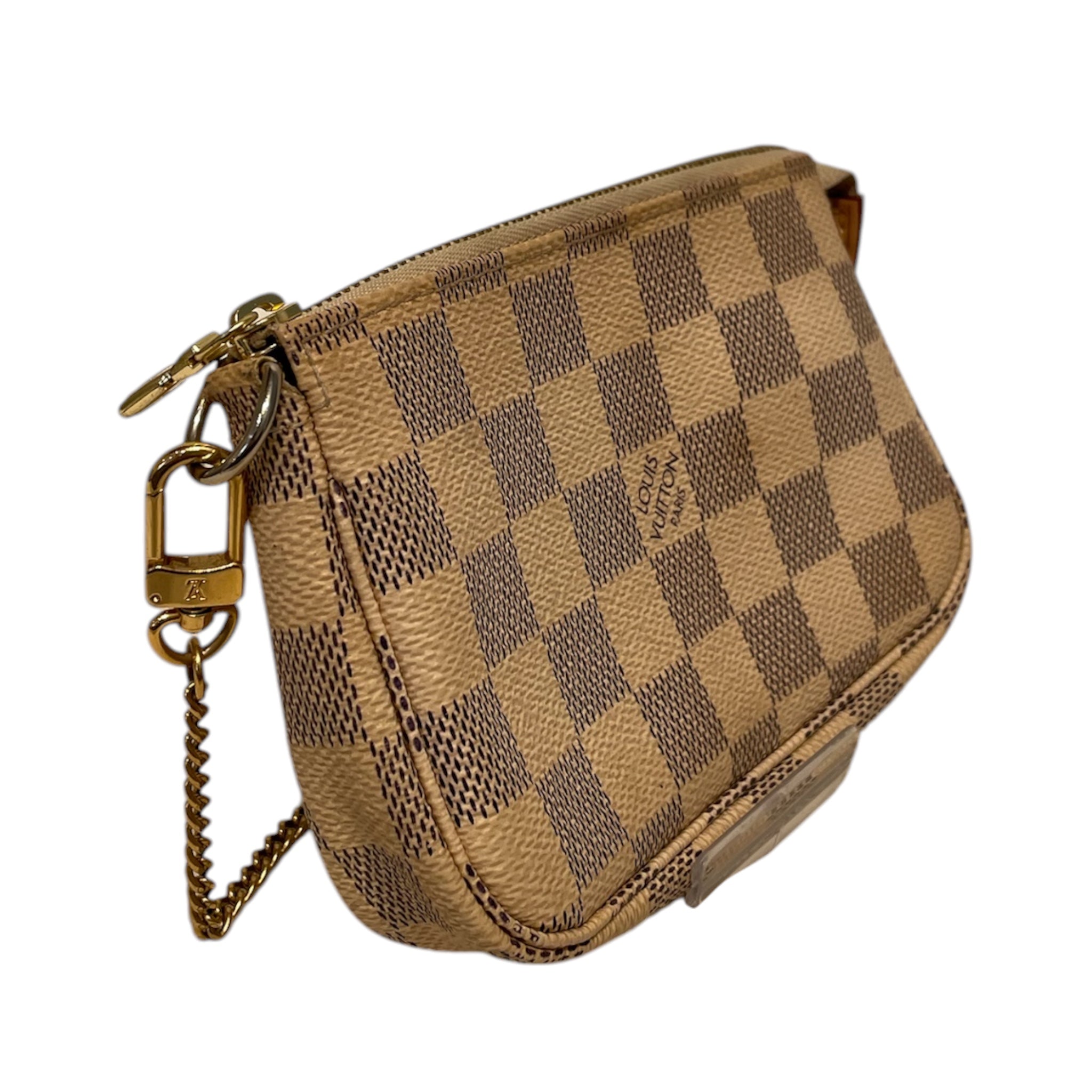 LOUIS VUITTON/Pouch/Monogram/Leather/WHT/Damier Azur Mini Pochette view 2
