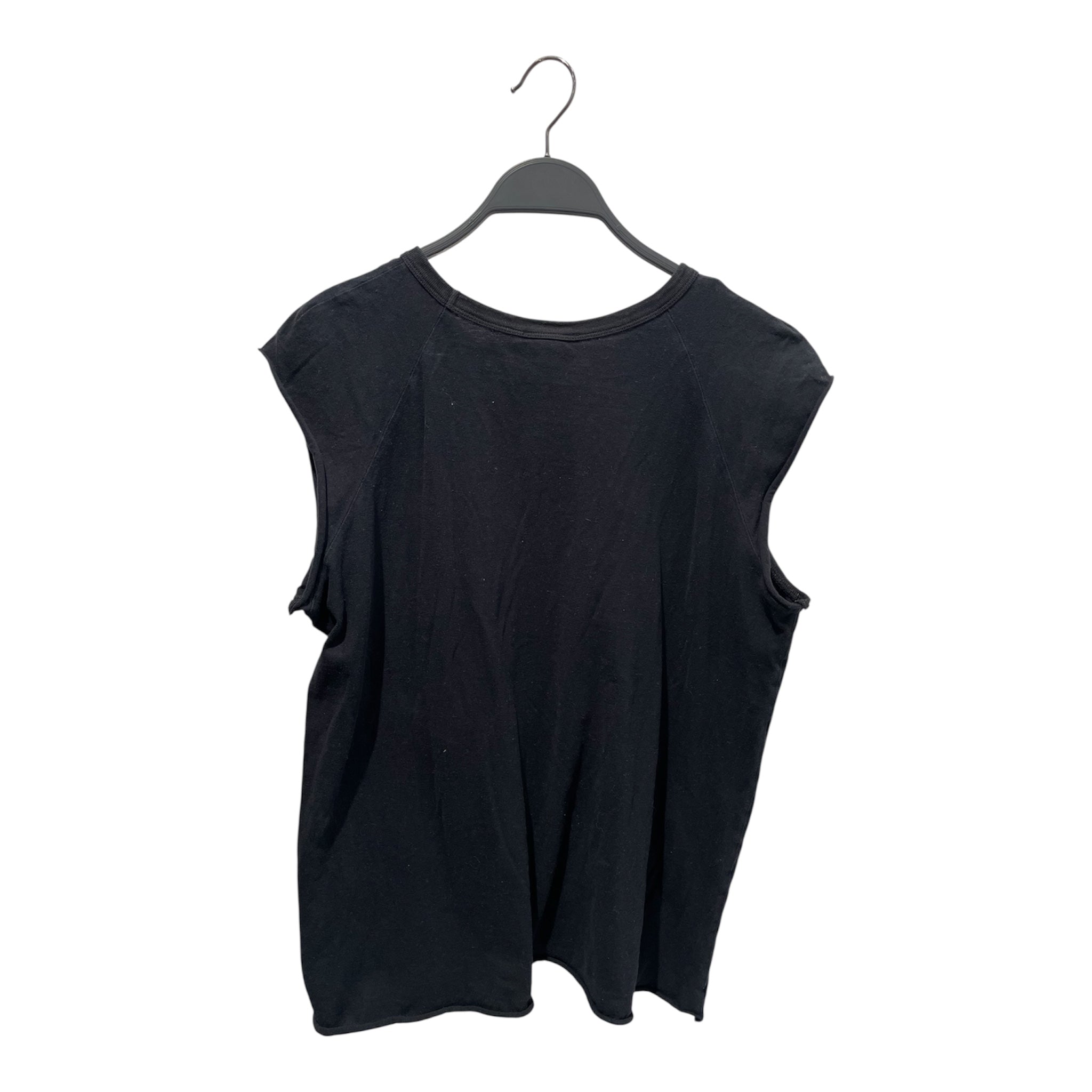 ANN DEMEULEMEESTER/Tank Top/38/Cotton/BLK/sleeveless view 2