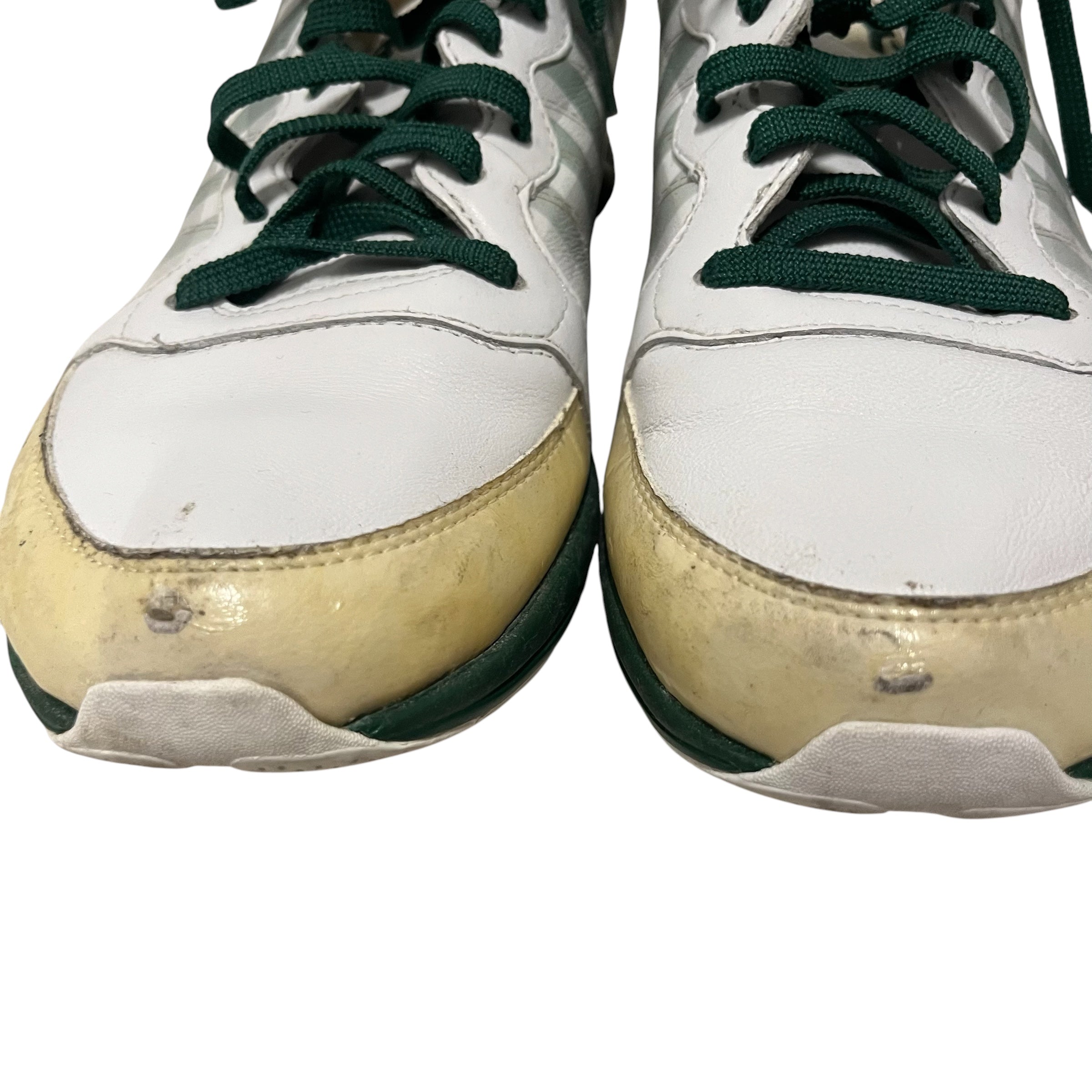 YOHJI YAMAMOTO/adidas/Low-Sneakers/US 6.5/Leather/WHT/trainer plaid view 4