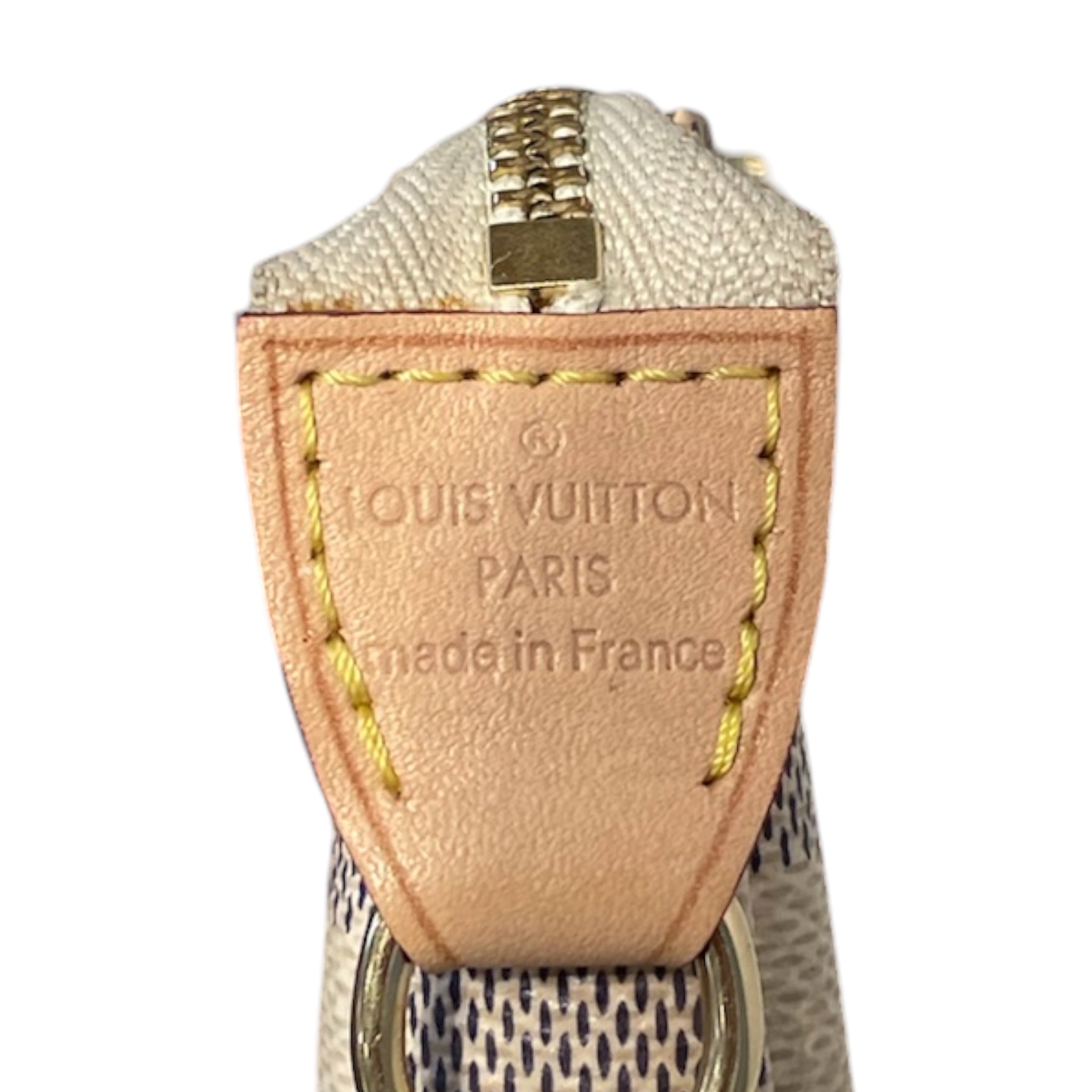 LOUIS VUITTON/Pouch/Monogram/Leather/WHT/Damier Azur Mini Pochette view 5