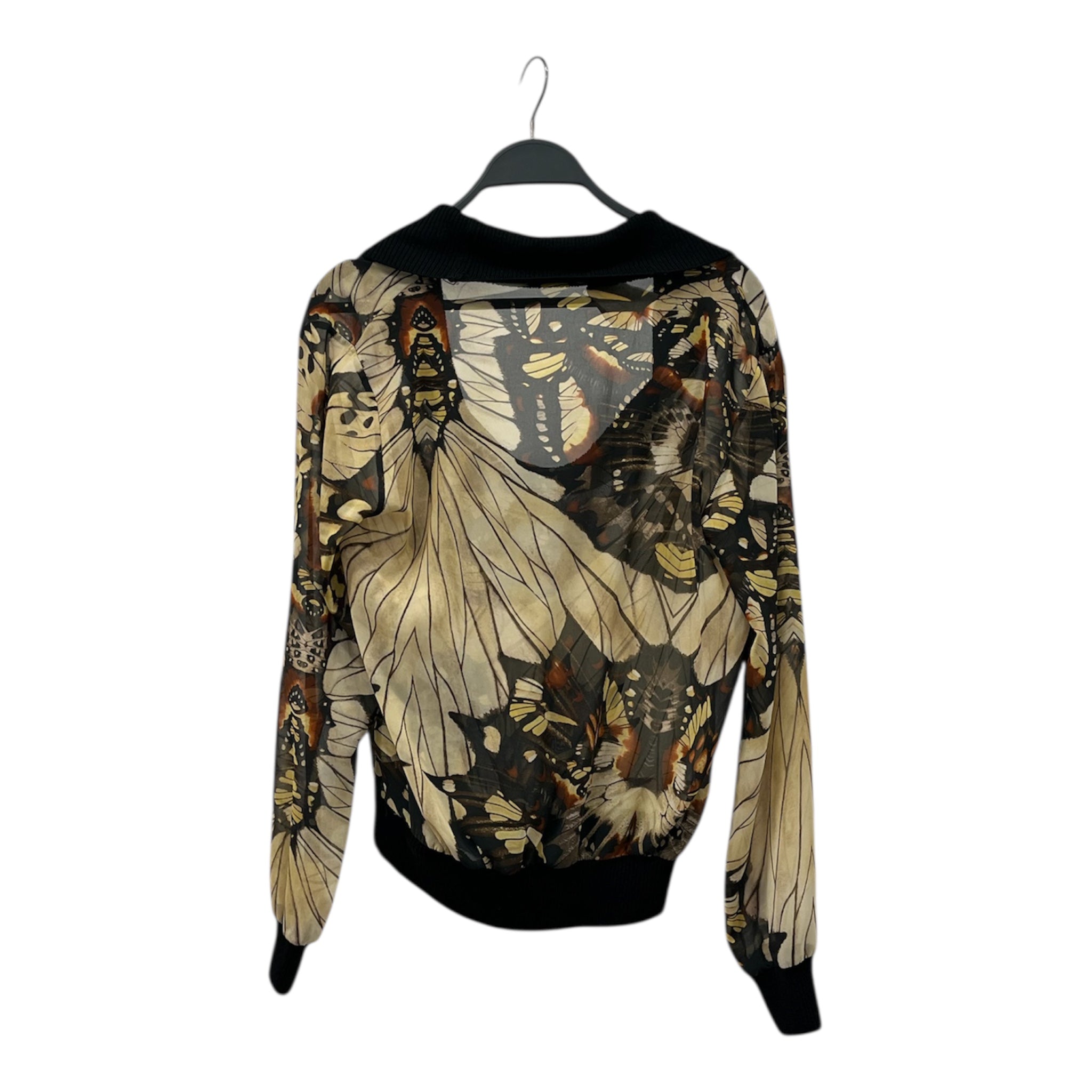 Jean Paul Gaultier/Sweater/M/Floral Pattern/MLT/knit sleeves and collar view 2
