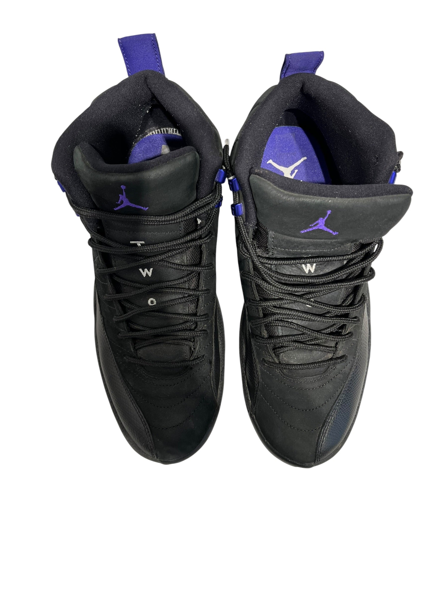 JORDAN BRAND/Hi-Sneakers/US 11/Cotton/BLK/Purple accents view 4
