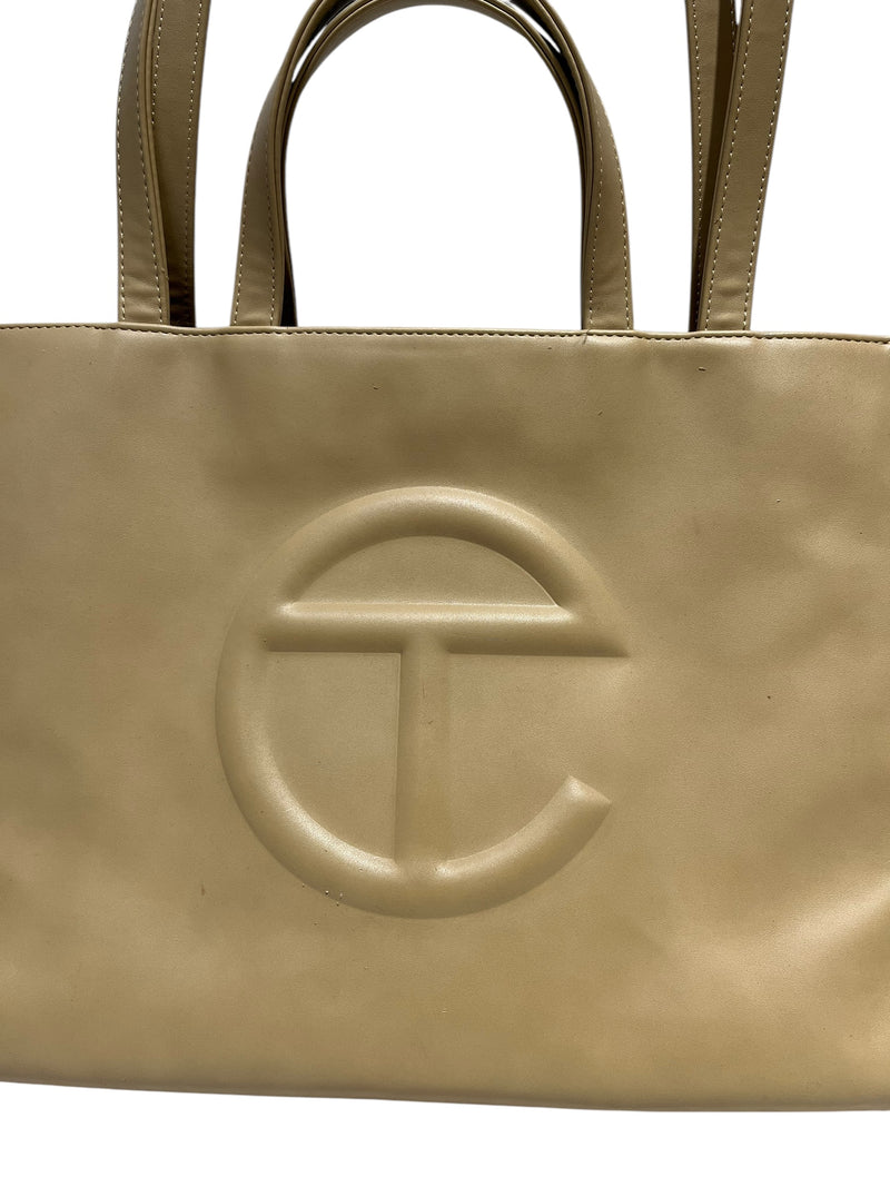 Telfar/Tote Bag/M/Faux Leather/KHK/Shopping bag