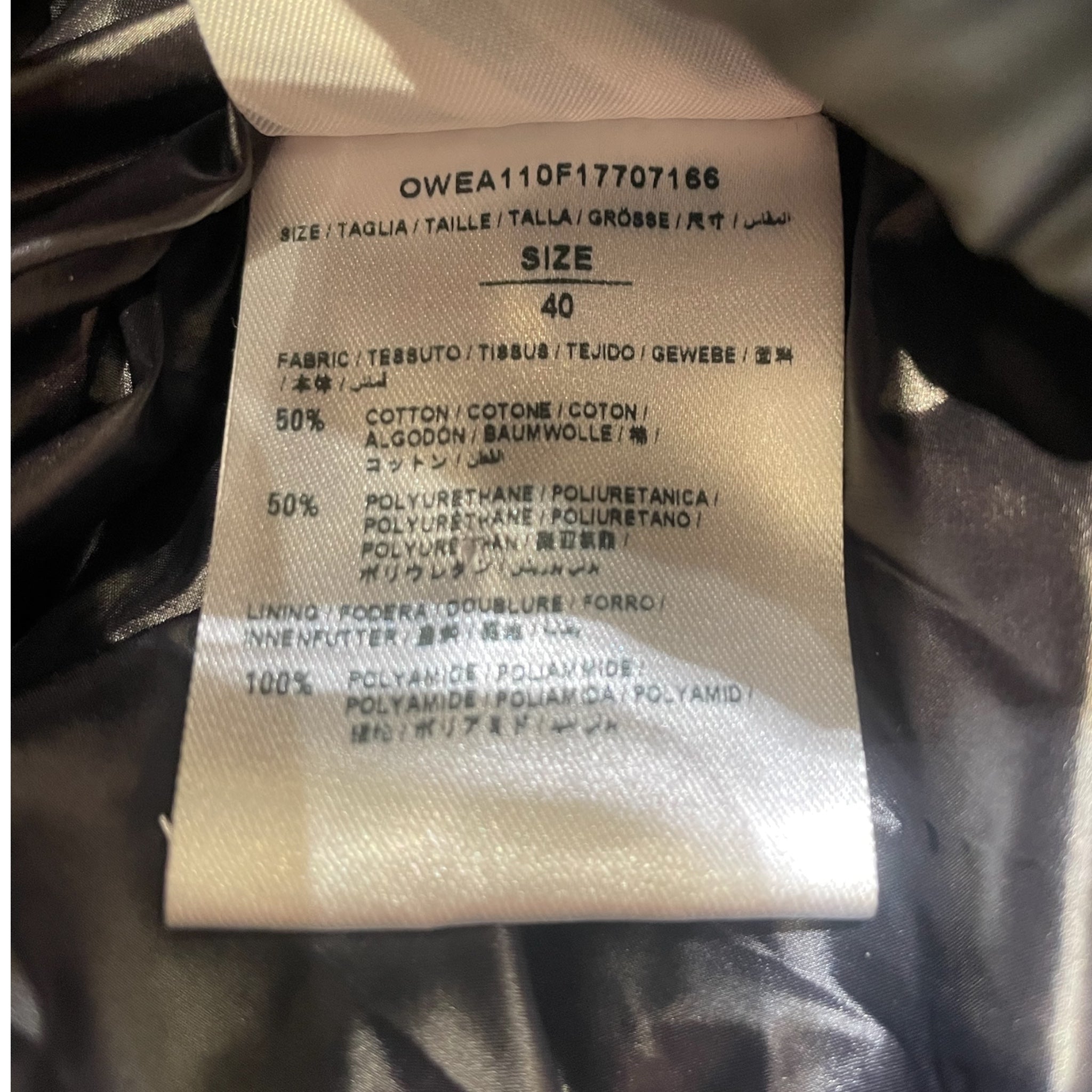 OFF-WHITE/Puffer Jkt/40/Nylon/SLV/ view 4