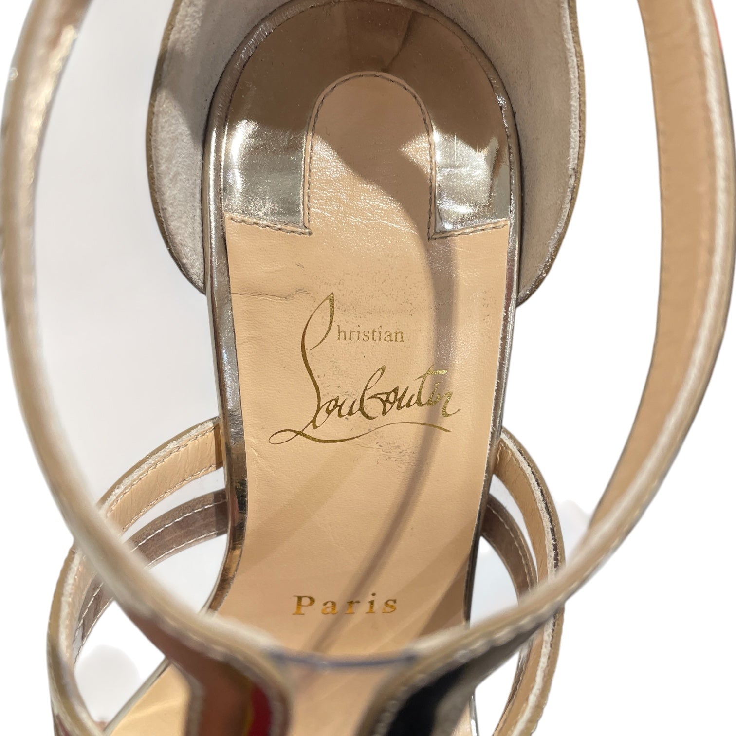 Christian Louboutin/Heels/EU 37.5/BEG/Levitartartuga 100 view 3