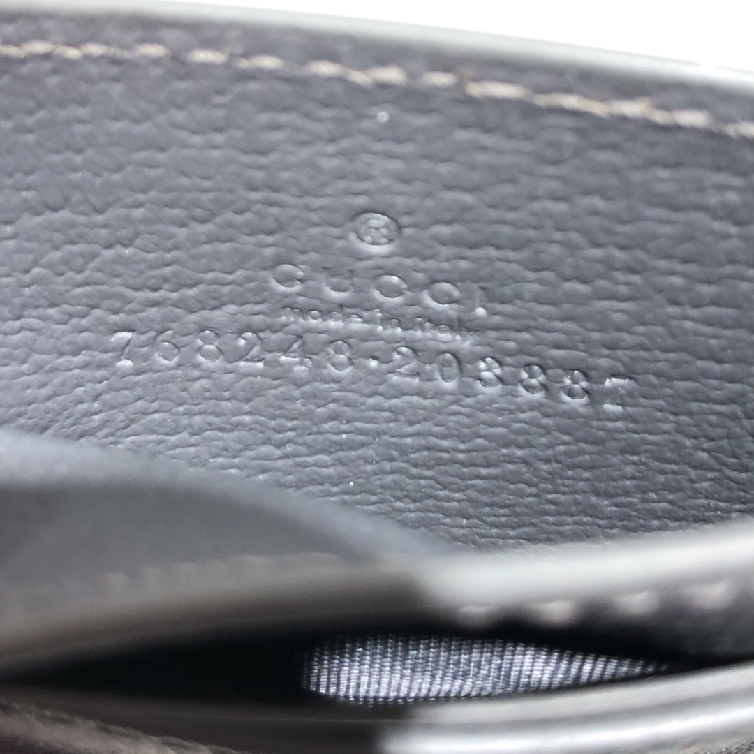 GUCCI/Wallet/All Over Print/Leather/GRY/ view 4