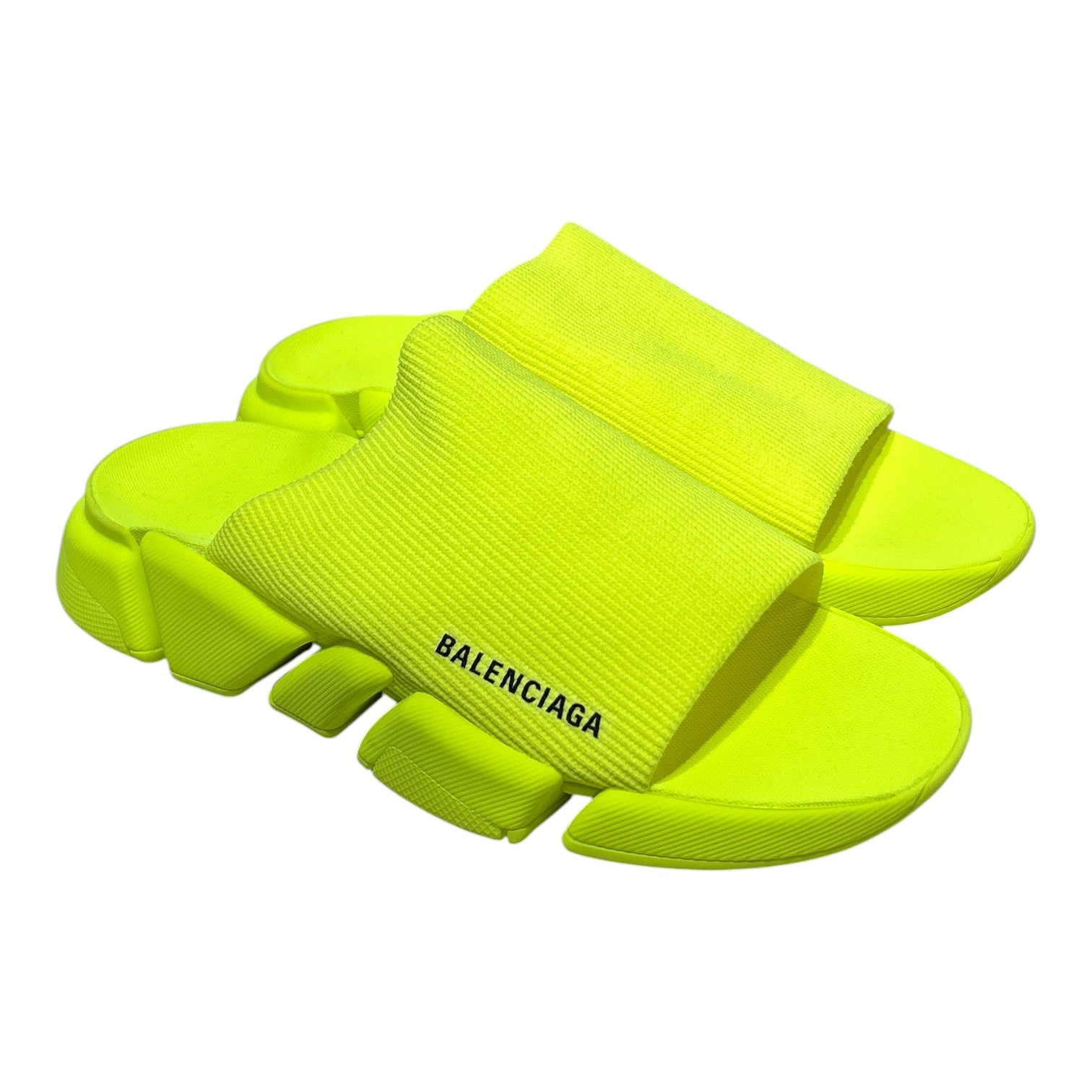 BALENCIAGA/Sandals/US 10/Nylon/GRN/speed runner slide view 1