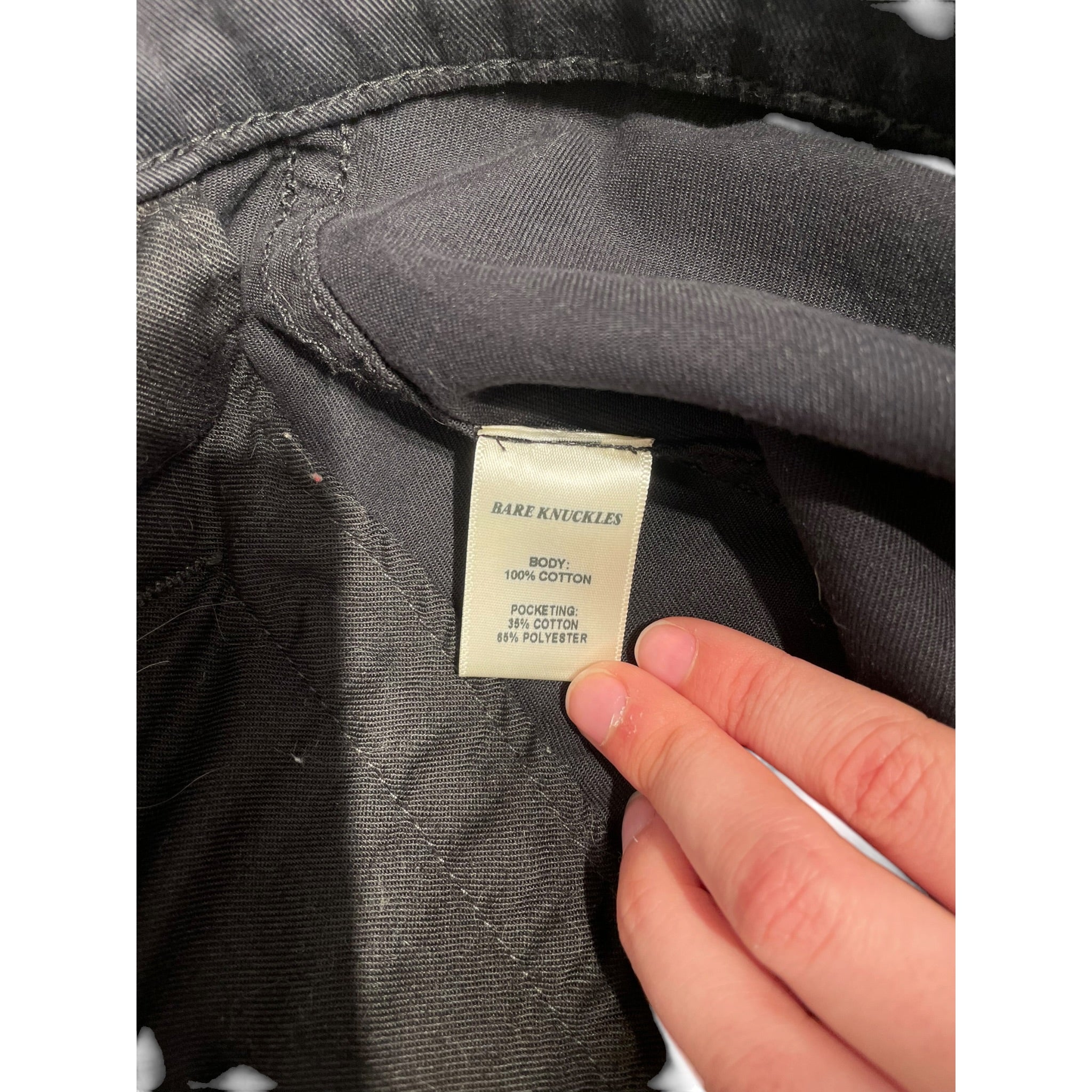 BARE KNUCKLES/Blouson/XS/Cotton/BLK/ view 4