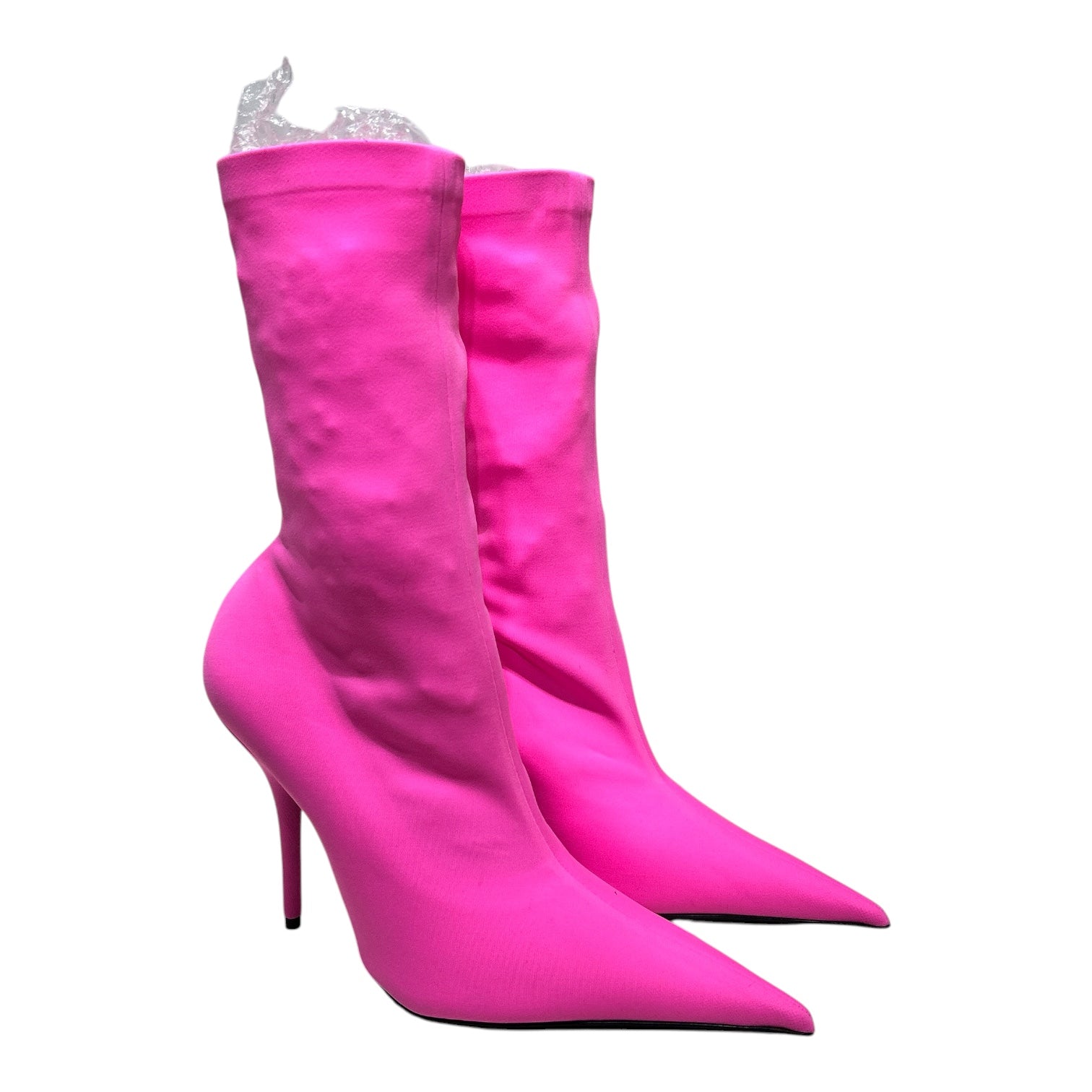 BALENCIAGA/Heels/EU 39/Nylon/PNK/knife bootie view 1