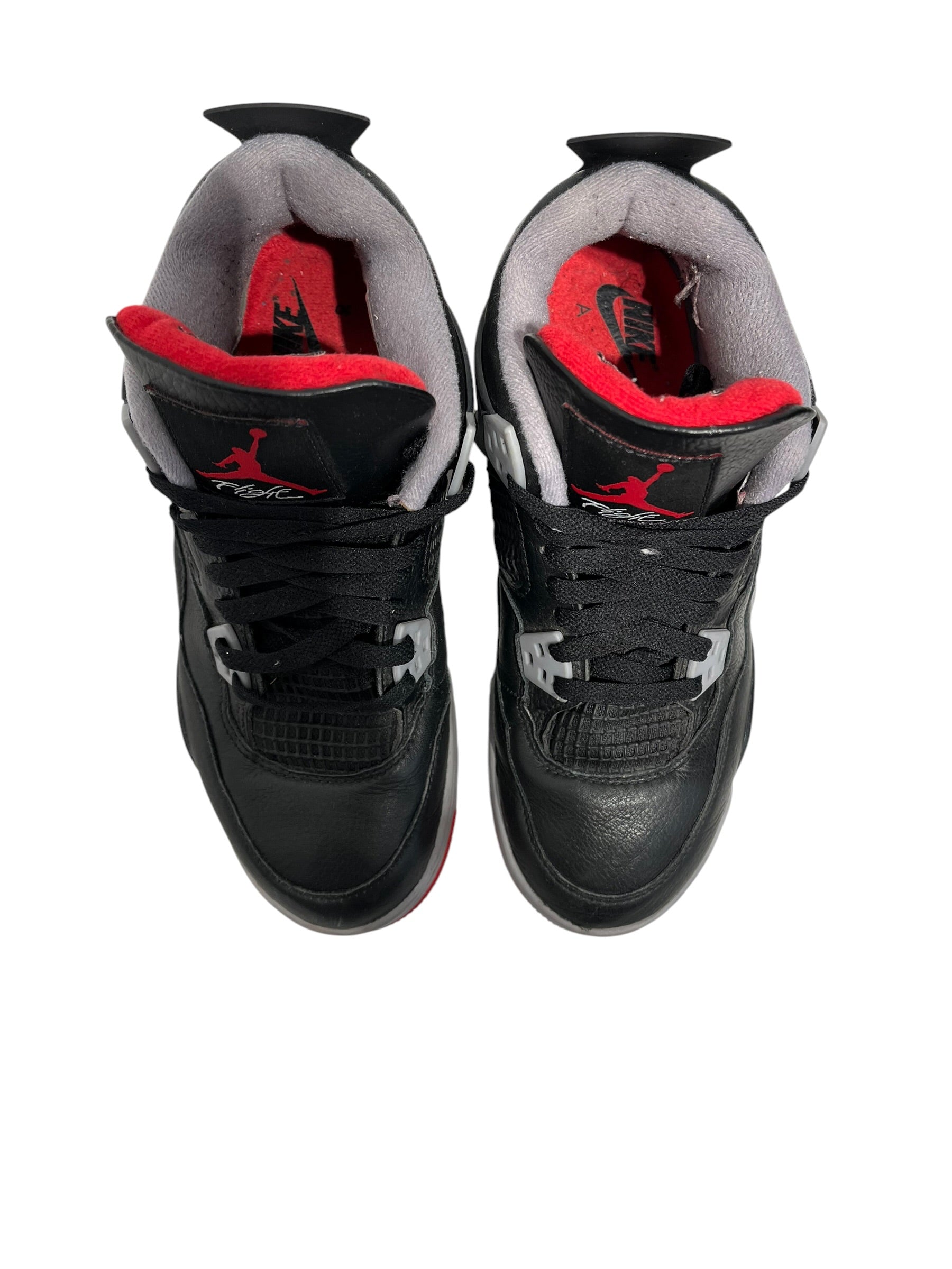 NIKE/Low-Sneakers/US 6/Cotton/BLK/BRED 4S view 4