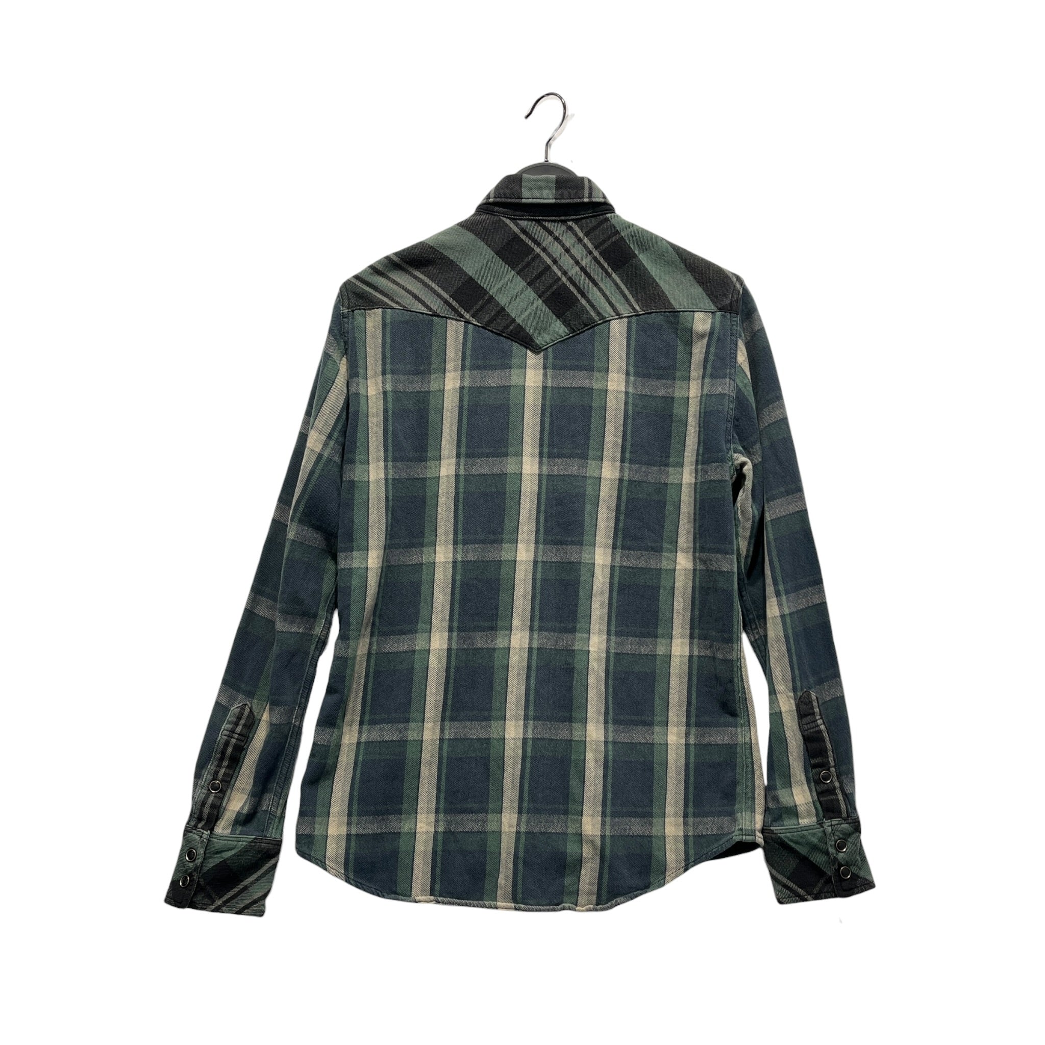 HYSTERIC GLAMOUR/Flannel Shirt/M/Cotton/MLT/Western/Plaid/Sexy Lady Blue/Green Button Up view 2