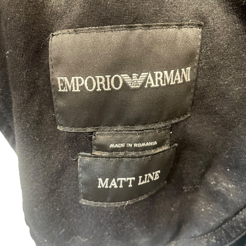 EMPORIO ARMANI/Trench Coat/48/Cotton/GRY/MATT LINE