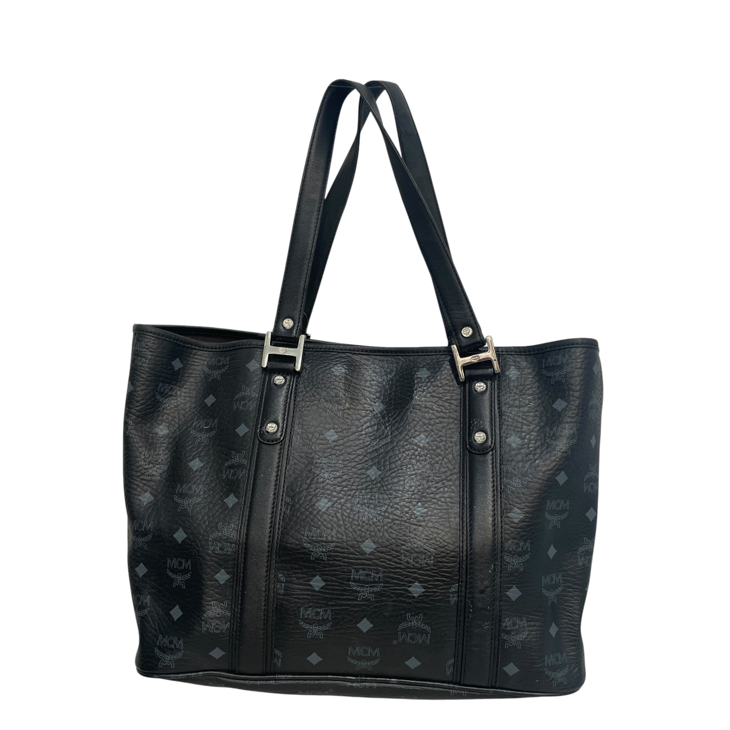 MCM/Bag/Monogram/Leather/BLK/Monogram Tote bag view 2