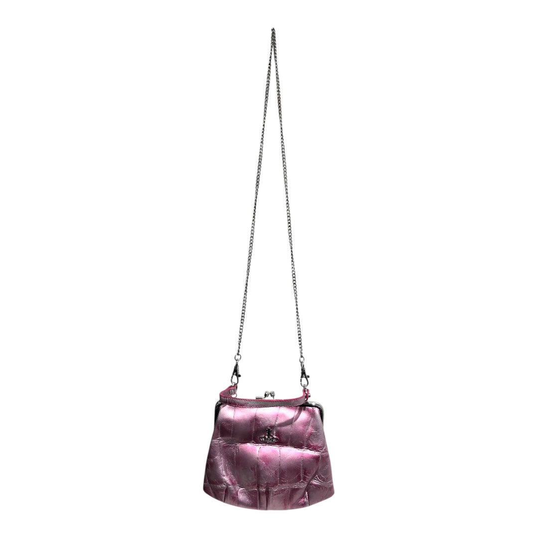 Vivienne Westwood/Cross Body Bag/Graphic/Faux Leather/PNK/Vivienne Westwood Pink Croc view 1