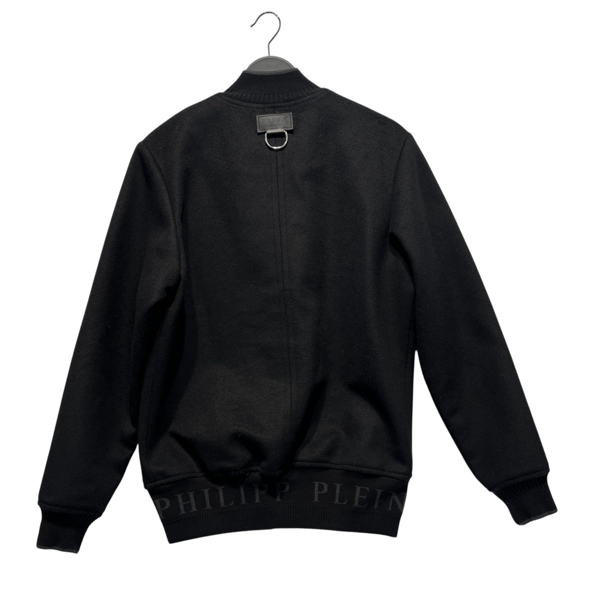 PHILIPP PLEIN/Jacket/M/Wool/BLK/Border/Wool Zip Jacket w Huge Zippers view 2