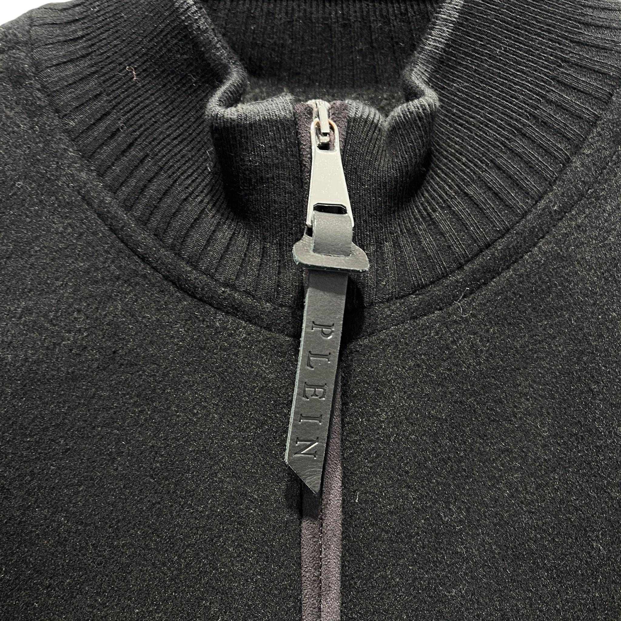 PHILIPP PLEIN/Jacket/M/Wool/BLK/Border/Wool Zip Jacket w Huge Zippers view 5
