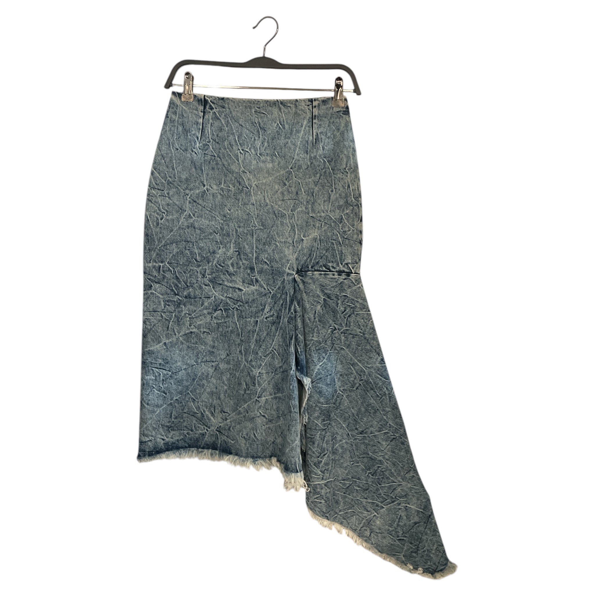 BALENCIAGA/Bottoms/36/Denim/BLU/Balenciaga Asymetric Skirt view 1