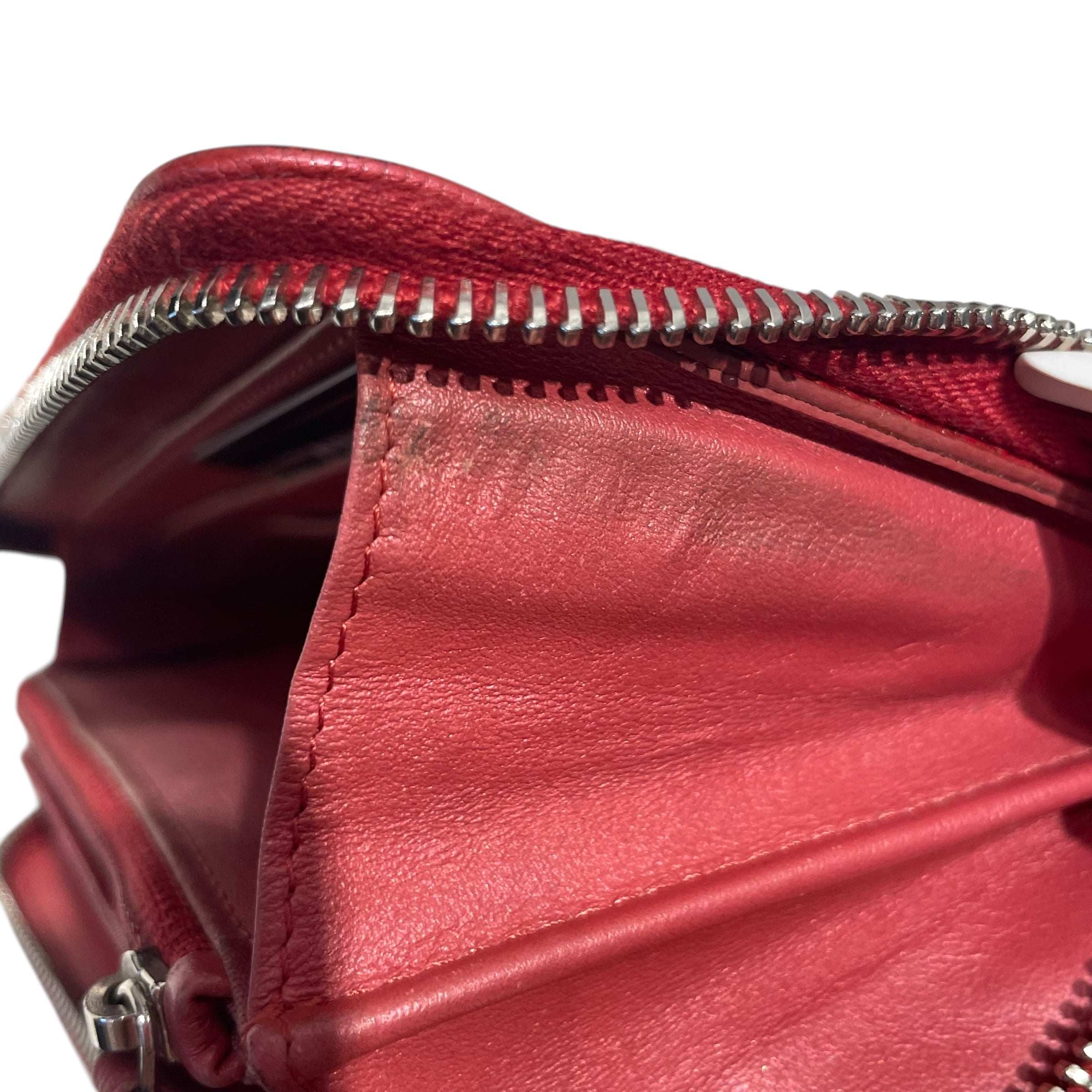 CHANEL/Wallet/Leather/PNK/Camellia Embossed Zip Wallet view 9
