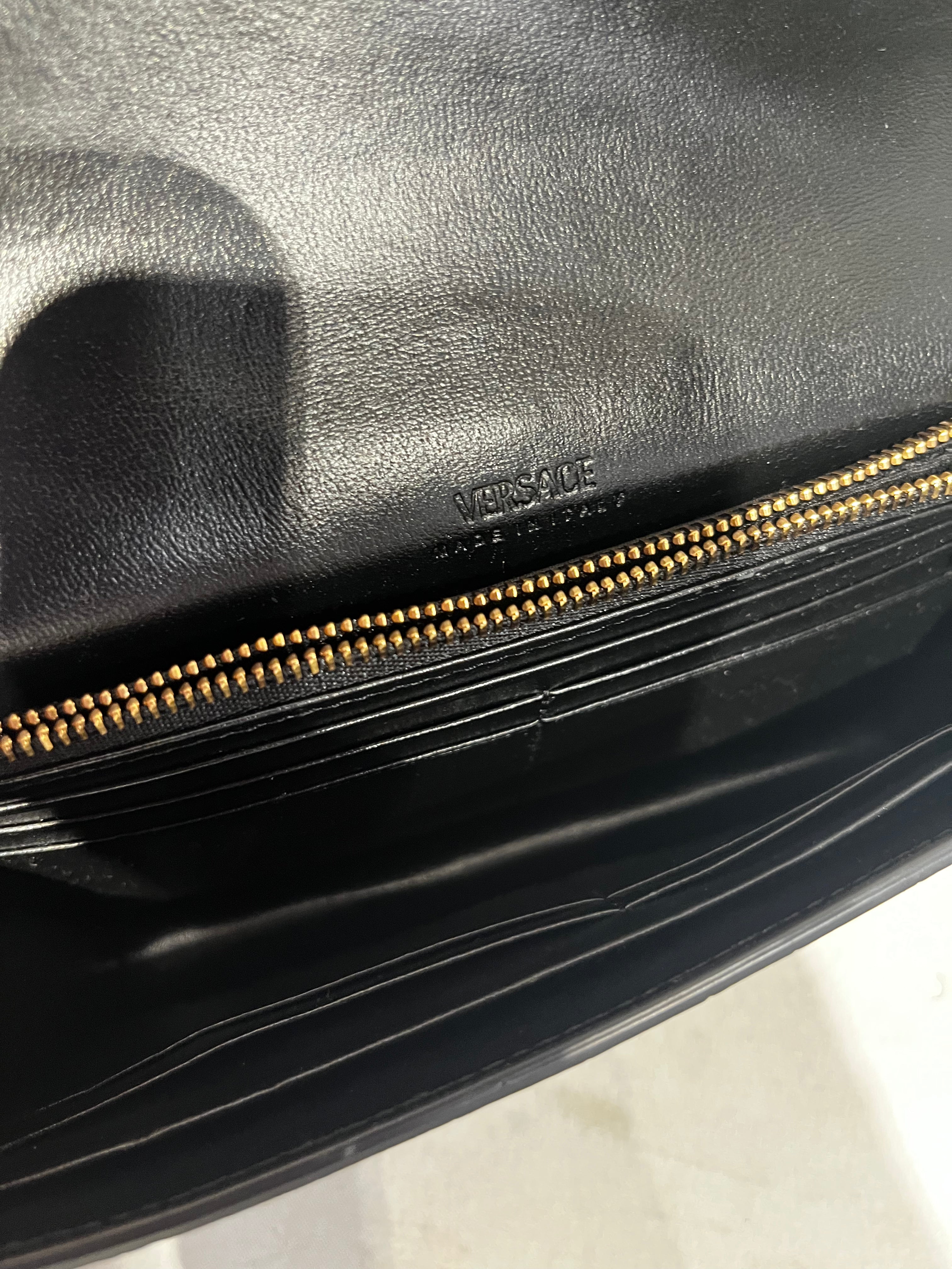 VERSACE/Cross Body Bag/Leather/BLK/ view 3