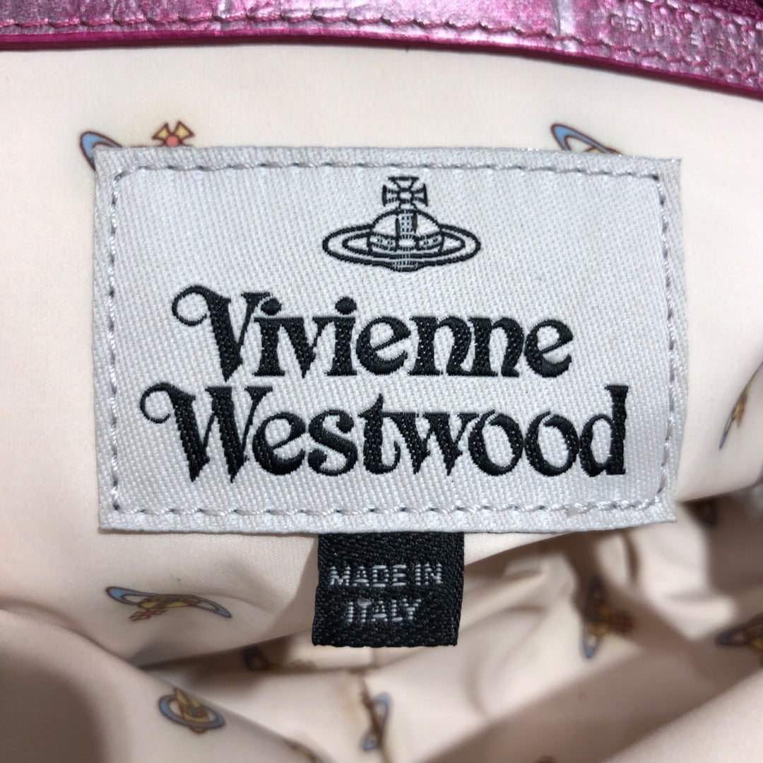 Vivienne Westwood/Cross Body Bag/Graphic/Faux Leather/PNK/Vivienne Westwood Pink Croc view 6