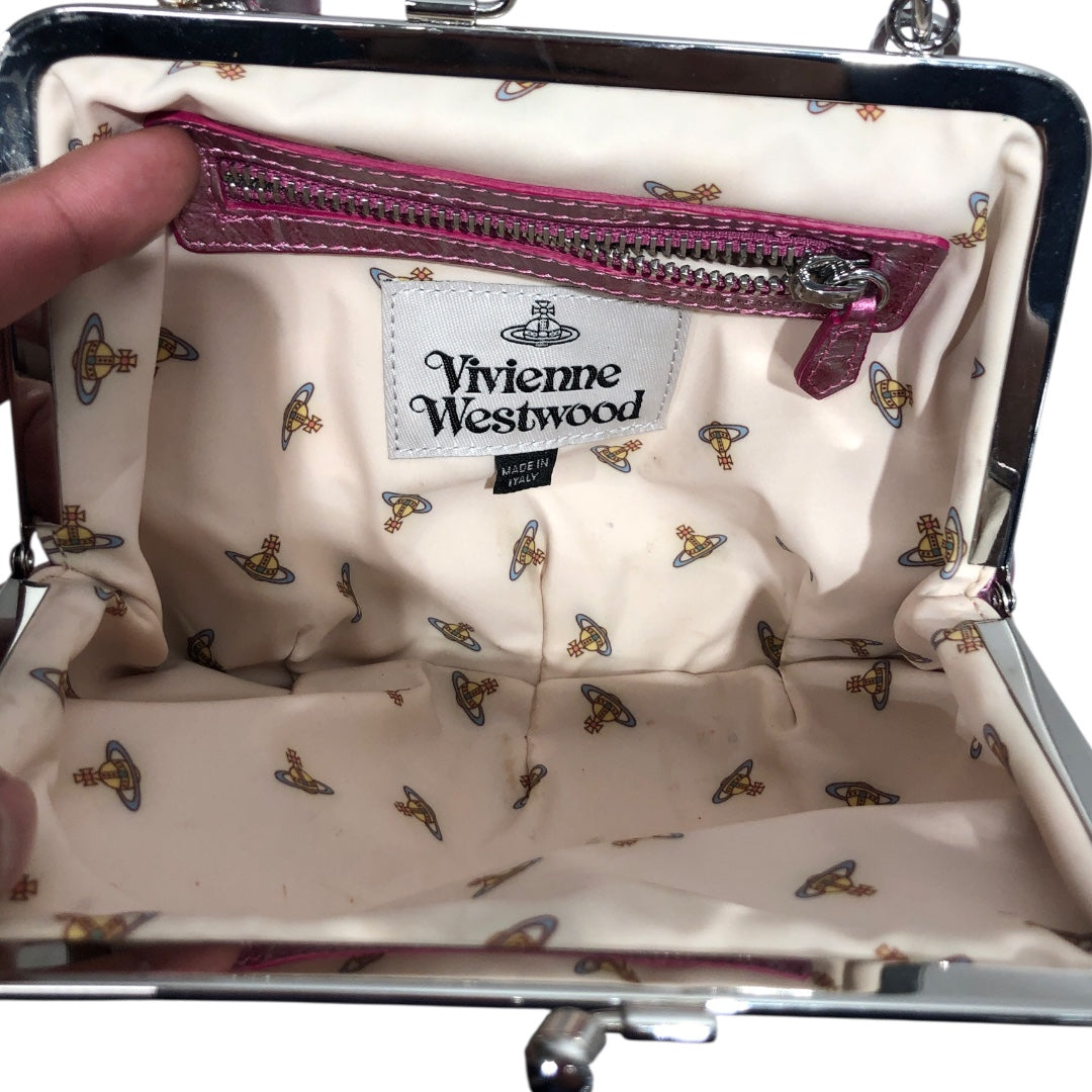 Vivienne Westwood/Cross Body Bag/Graphic/Faux Leather/PNK/Vivienne Westwood Pink Croc view 7