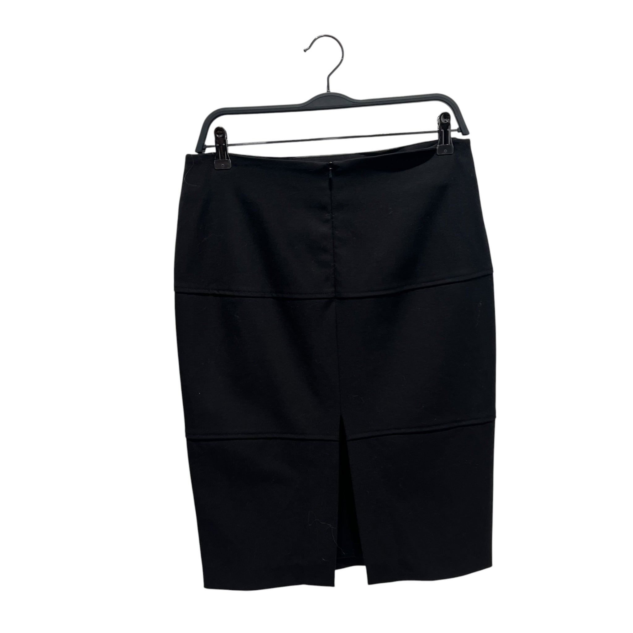 BRUNELLO CUCINELLI/Skirt/M/Cotton/BLK/LEATHER TOP FLAP view 2
