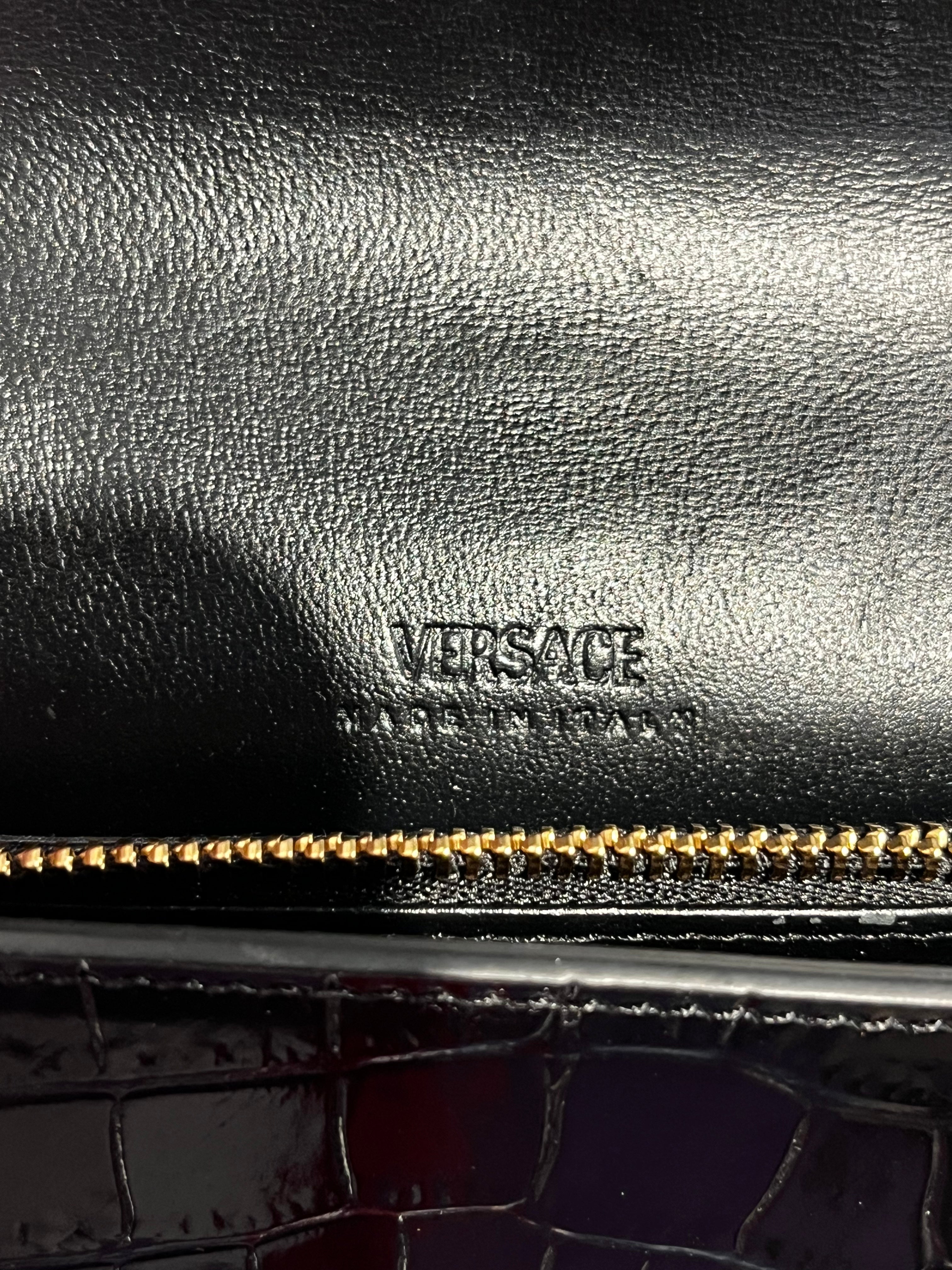 VERSACE/Cross Body Bag/Leather/BLK/ view 4