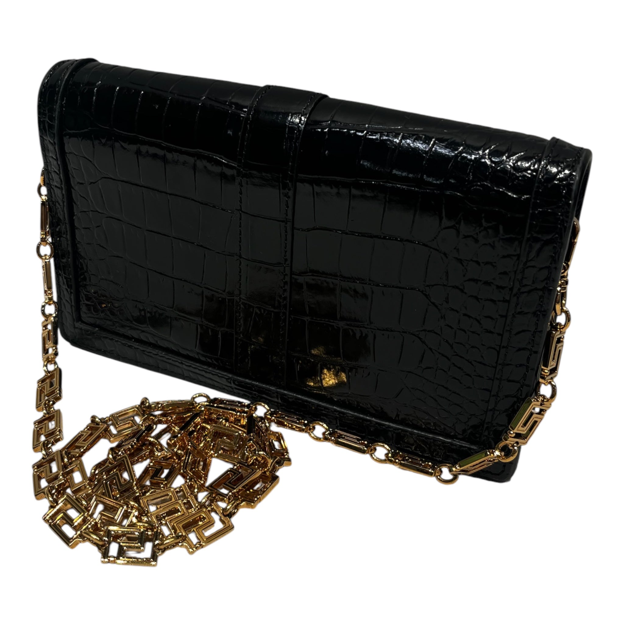 VERSACE/Cross Body Bag/Leather/BLK/ view 2