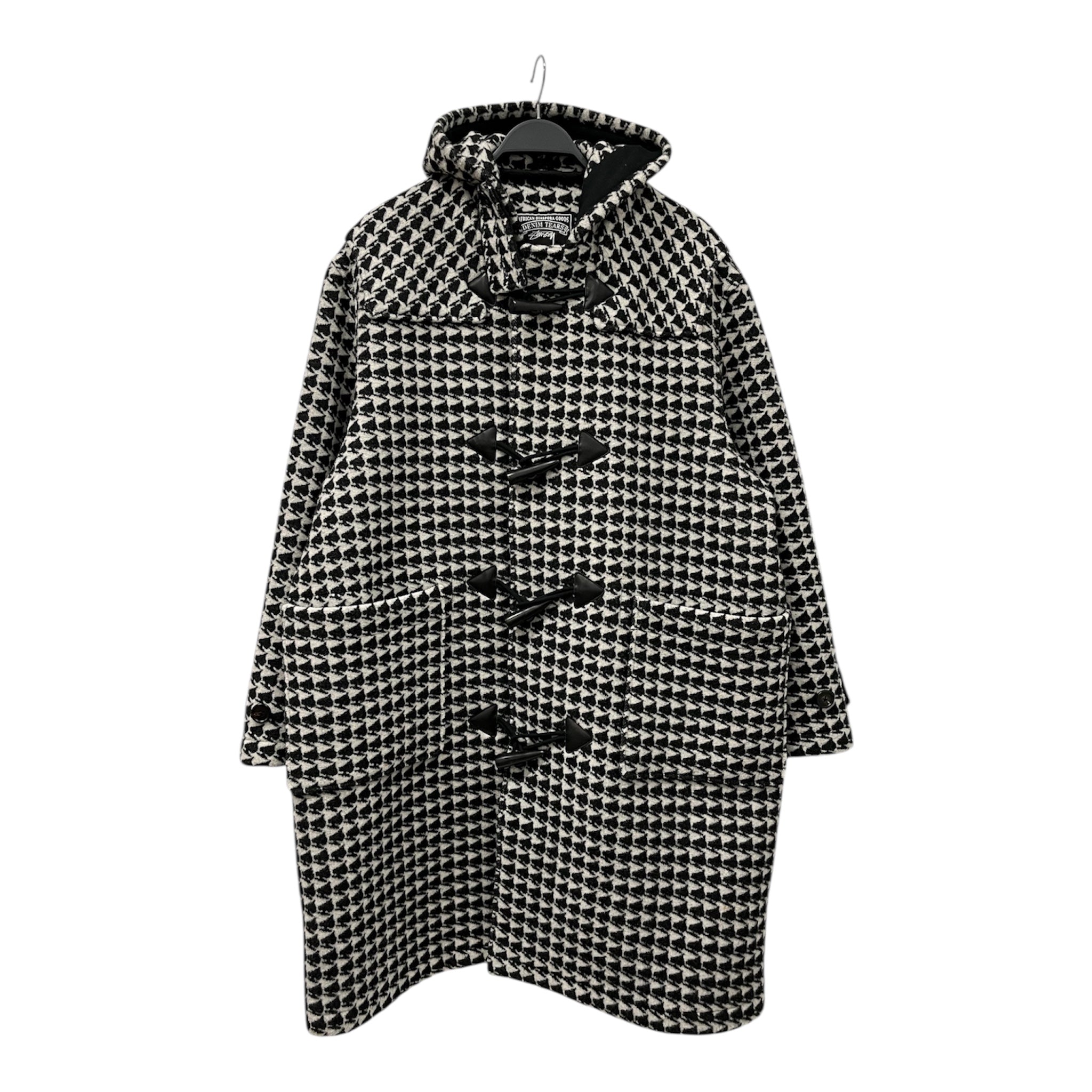 DENIM TEARS/Duffle Coat/M/Wool/MLT/All Over Print/Jacquard Ace of Spades view 1