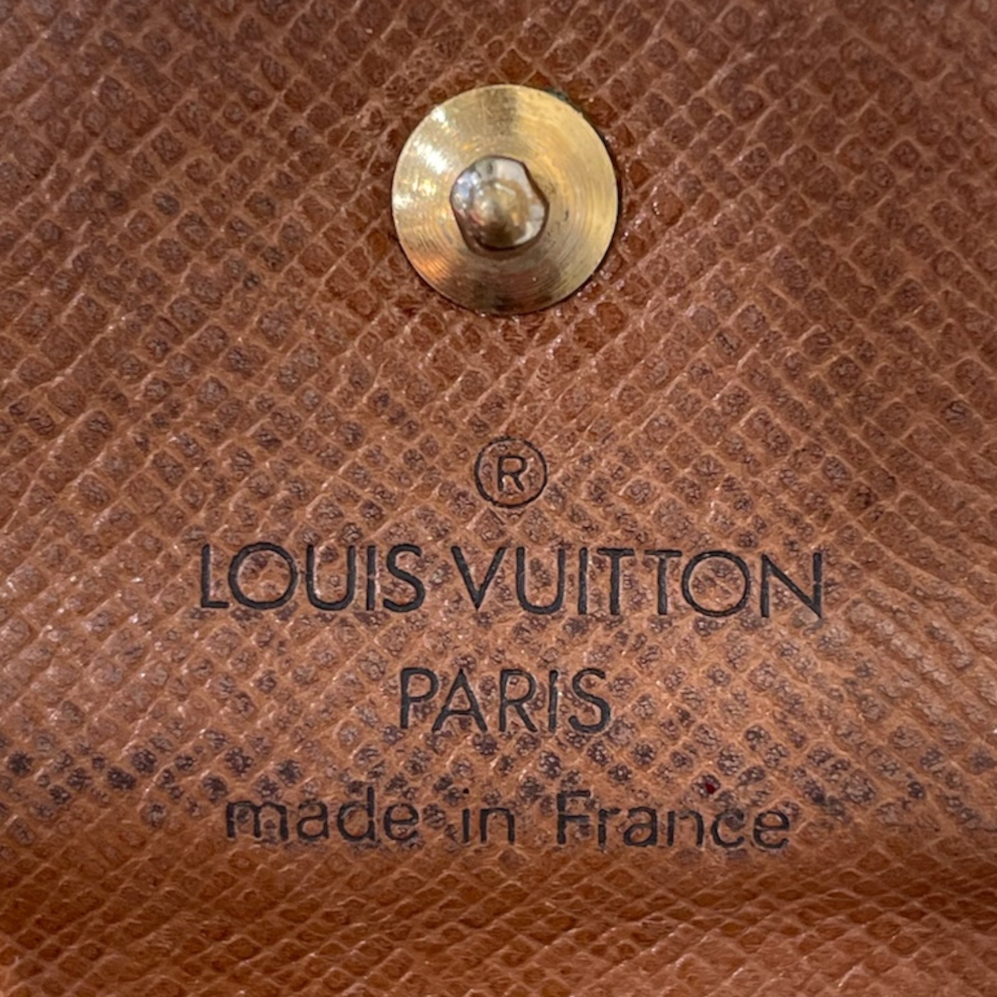 LOUIS VUITTON/Trifold Wallet/Monogram/Leather/BRW/Monogram trifold wallet view 5
