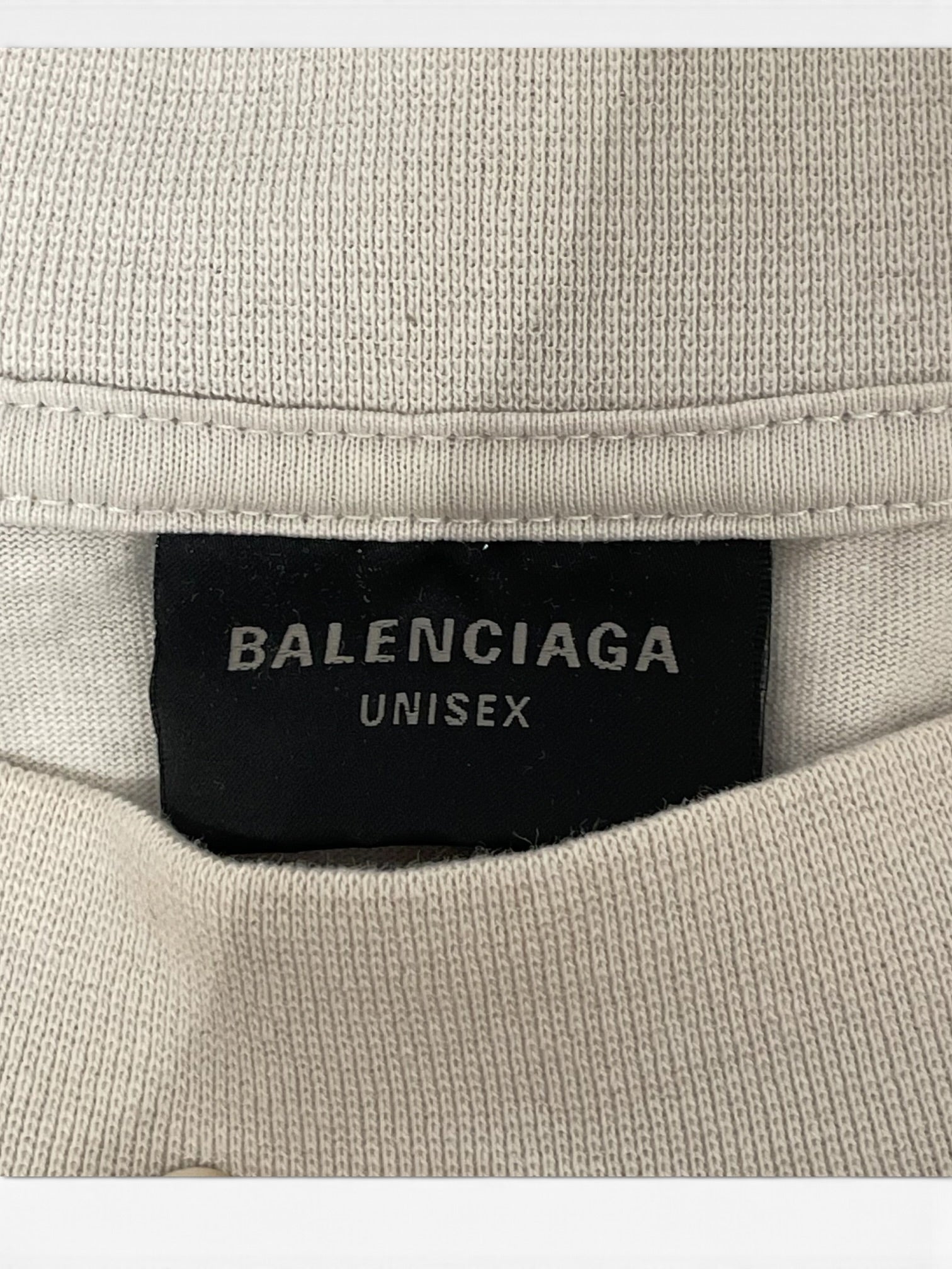 BALENCIAGA/T-Shirt/XS/Cotton/WHT/Graphic/city view 3