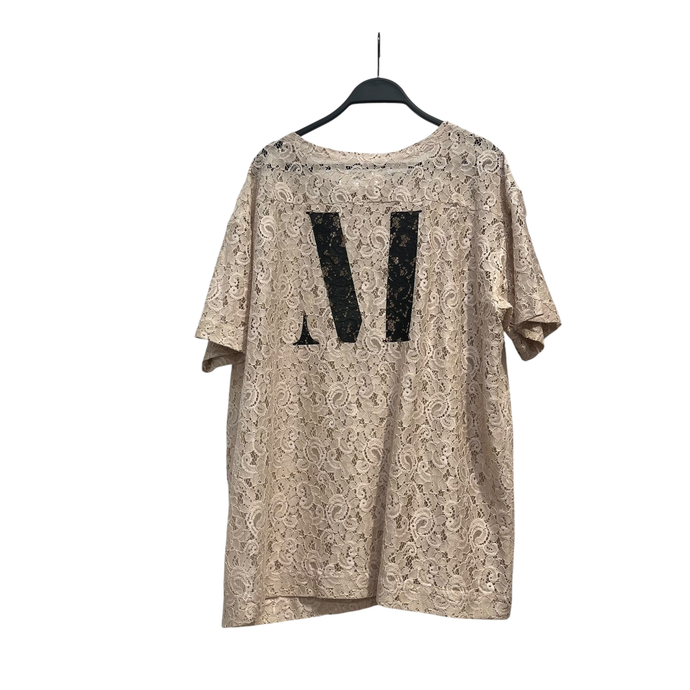 Martin Margiela/Cut & Sew/44/Cotton/BEG/LACE TEE M LOGO view 2