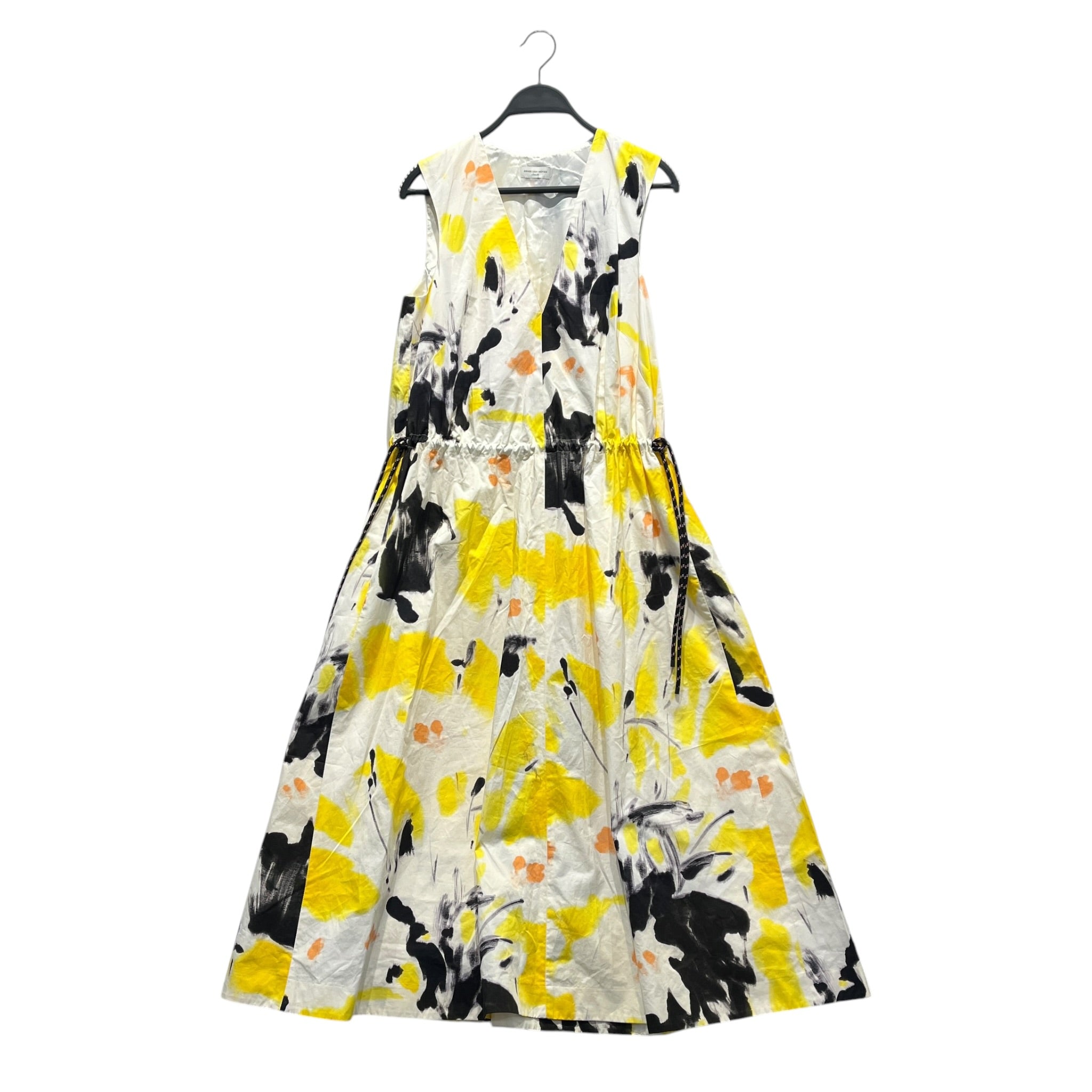 DRIES VAN NOTEN/Dress/38/All Over Print/Cotton/MLT/YELLOW ABSTRACT view 1