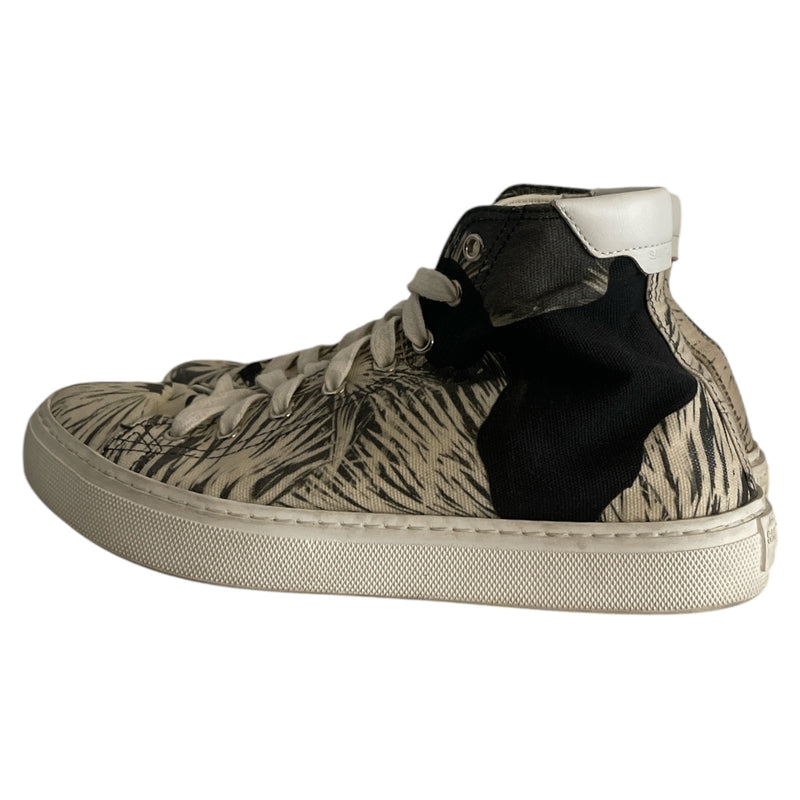 YVES SAINT LAURENT/Hi-Sneakers/EU 38/Cotton/WHT/Saint laurent High tops