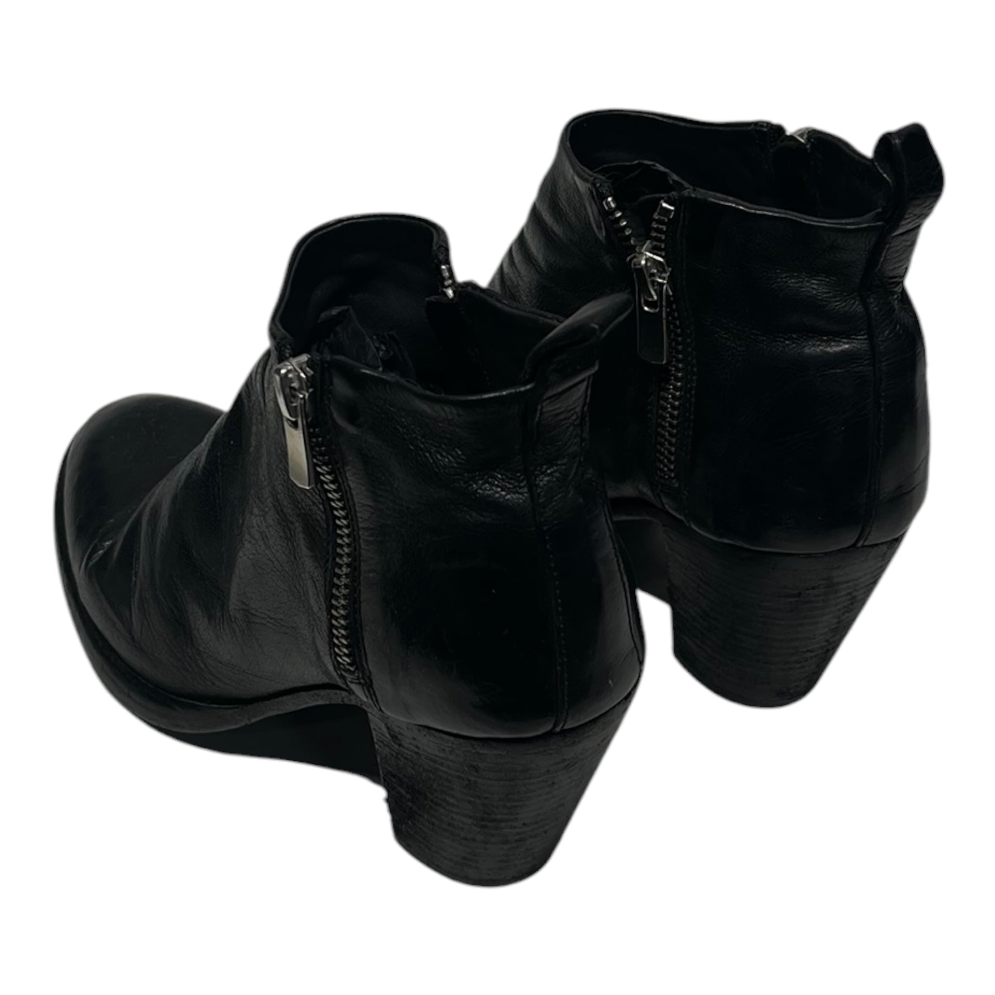 OFFICINE CREATIVE/Booties/EU 37.5/Leather/BLK/Ruched Leather view 2