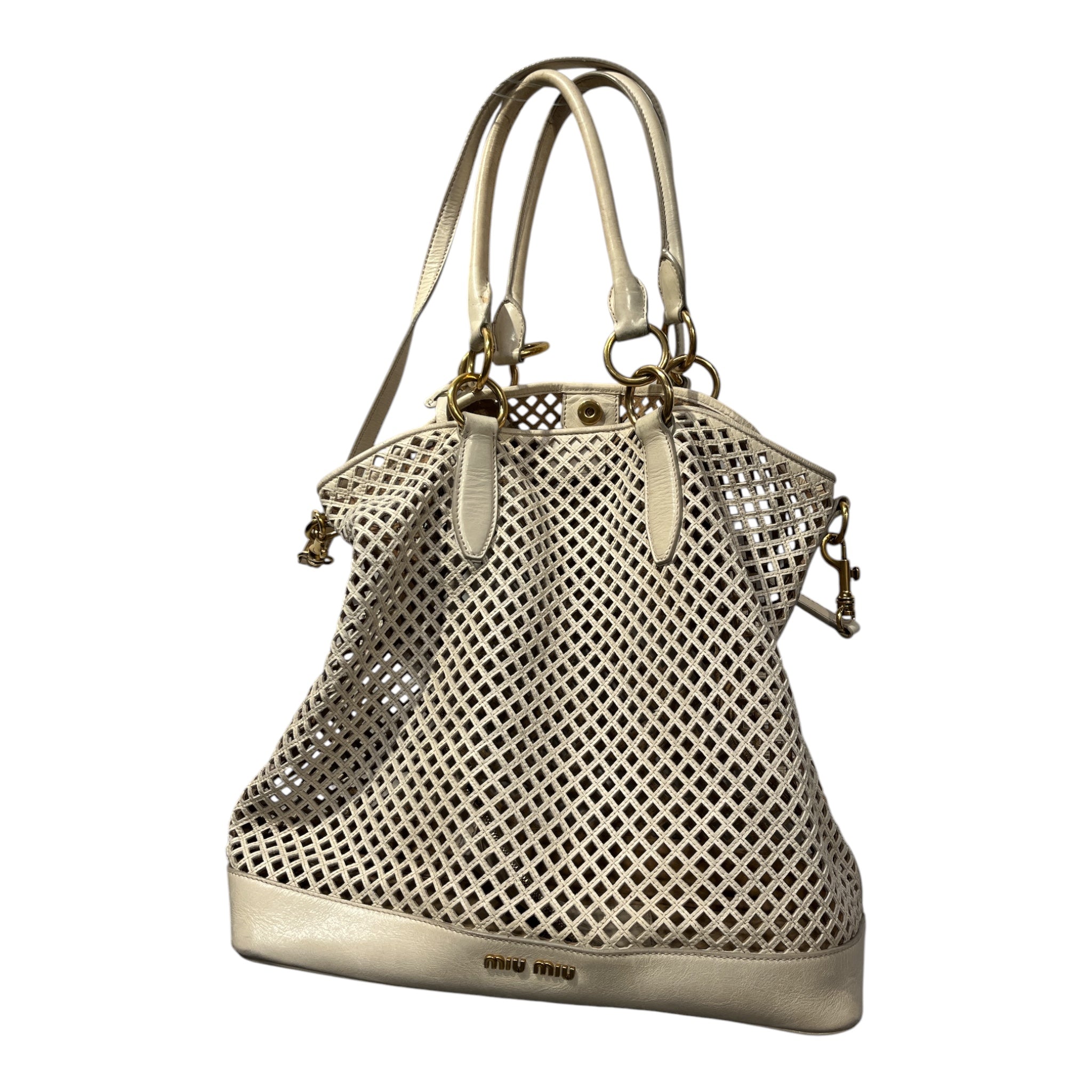 MIU MIU/Cross Body Bag/Leather/CRM/ view 2