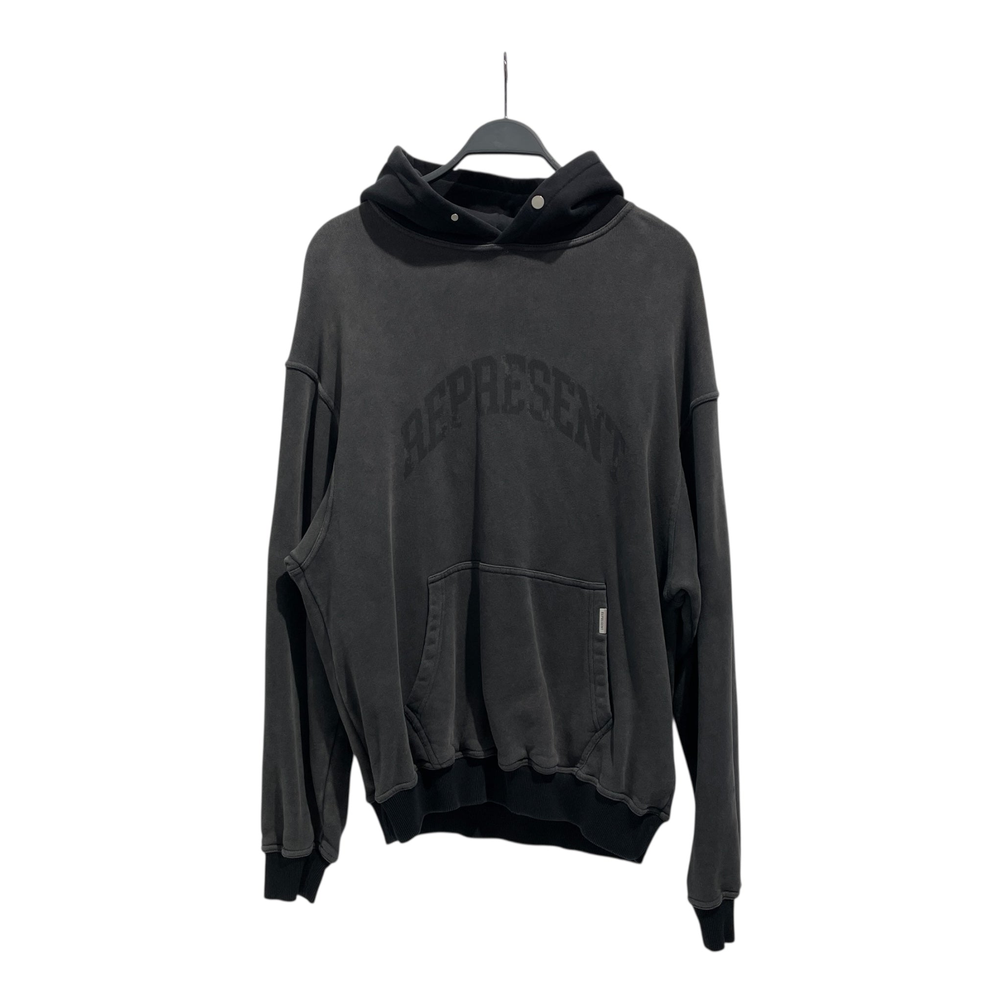 REPRESENT/Hoodie/L/Cotton/GRY/Arched Logo Hoodie view 1