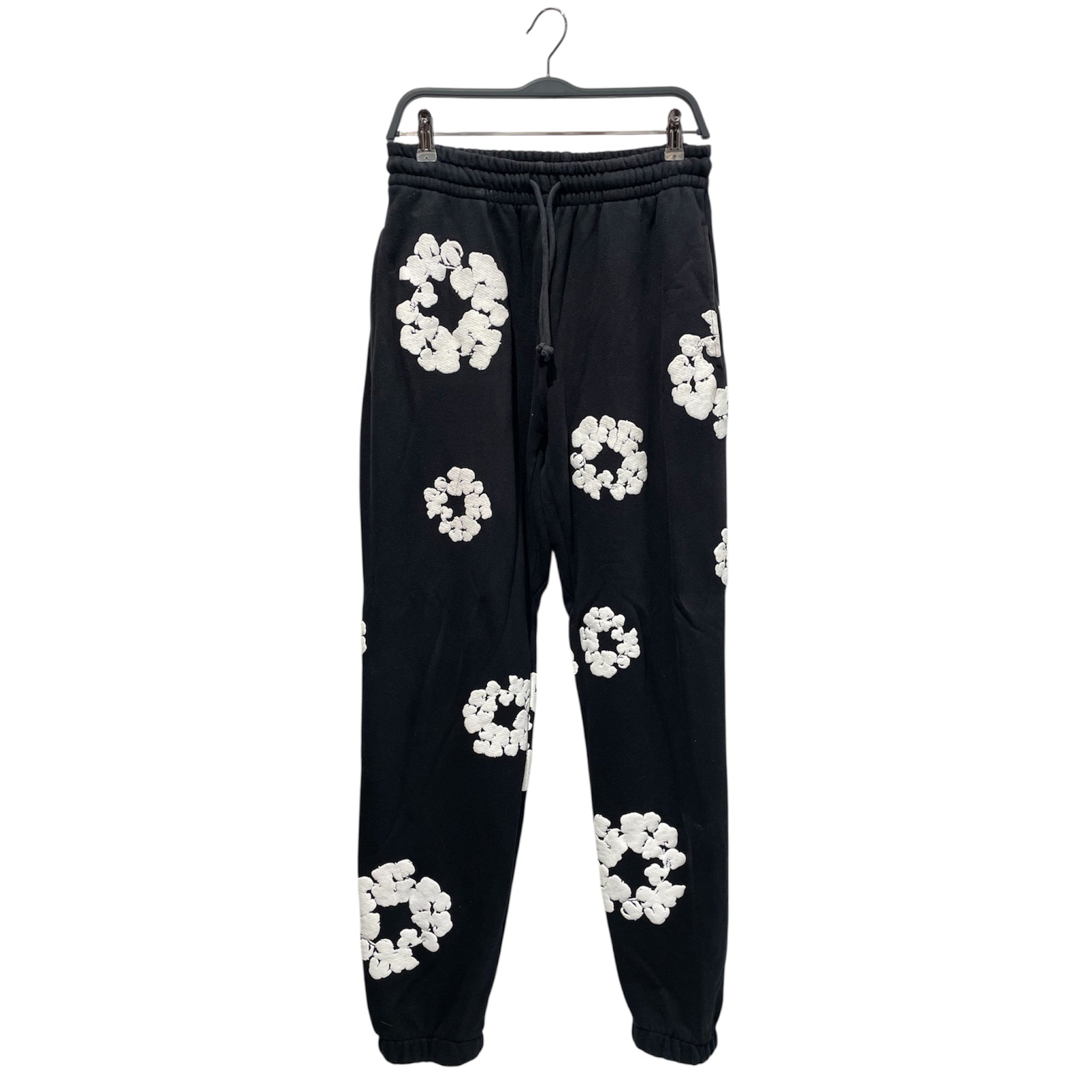 DENIM TEARS/Straight Pants/M/Cotton/NVY/LOGO ALLOVER view 1