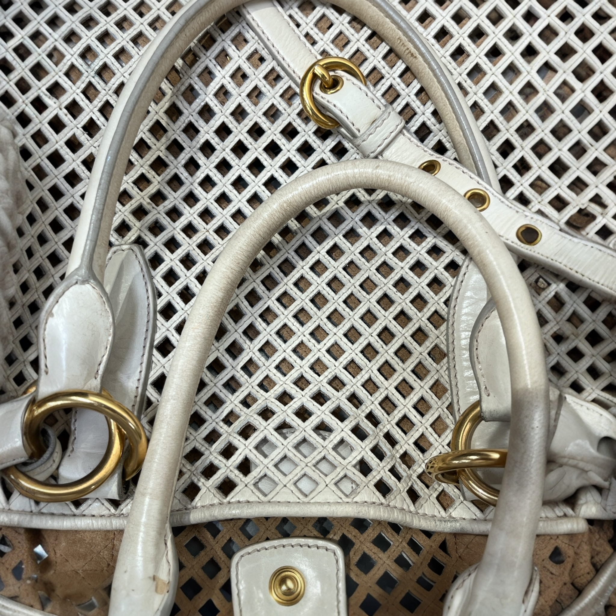 MIU MIU/Cross Body Bag/Leather/CRM/ view 5