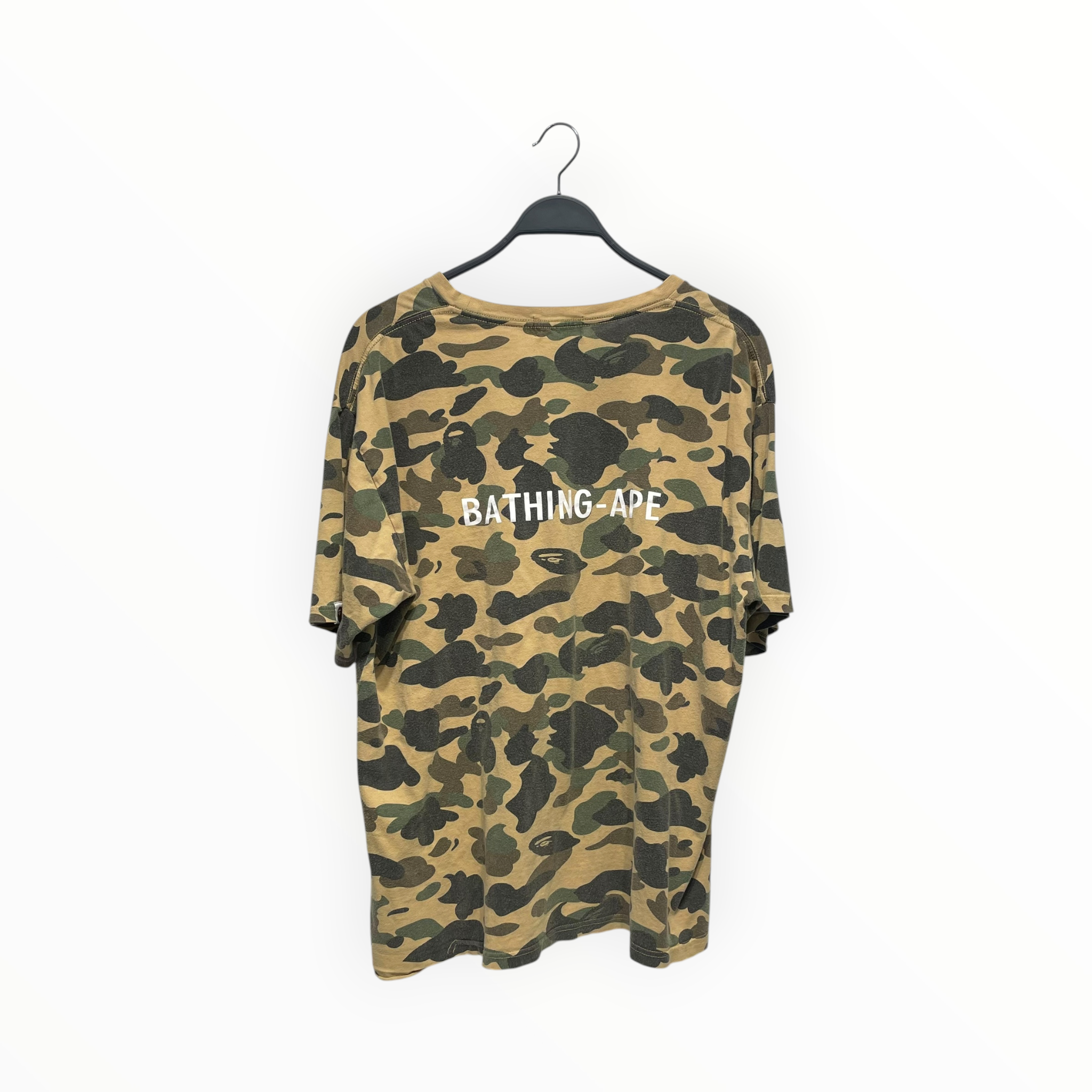 A BATHING APE/T-Shirt/XXL/Cotton/GRN/Camouflage/logo tee view 2