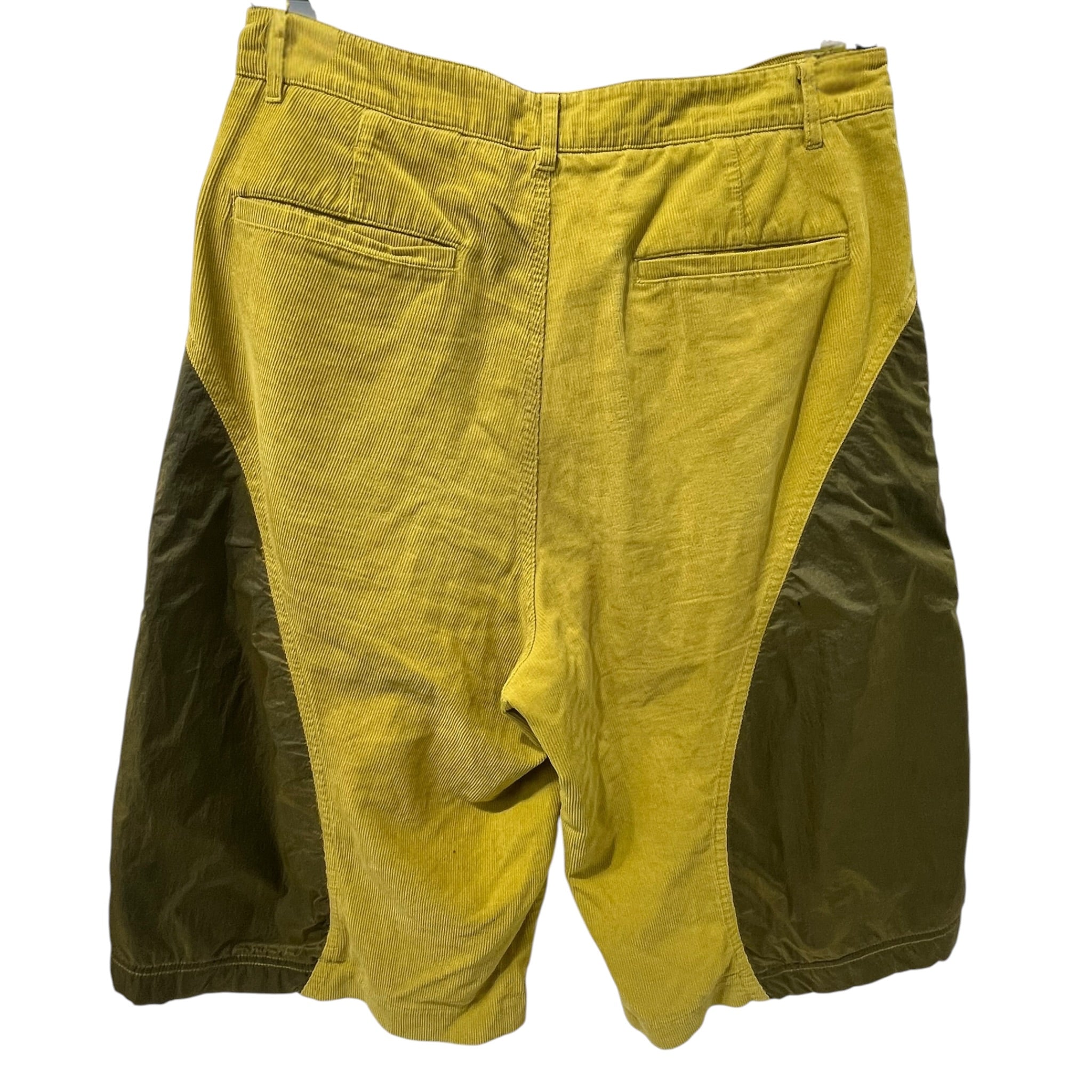 Andersson Bell/Shorts/46/YEL/PANELED NYLON FRONT LEATHER view 2