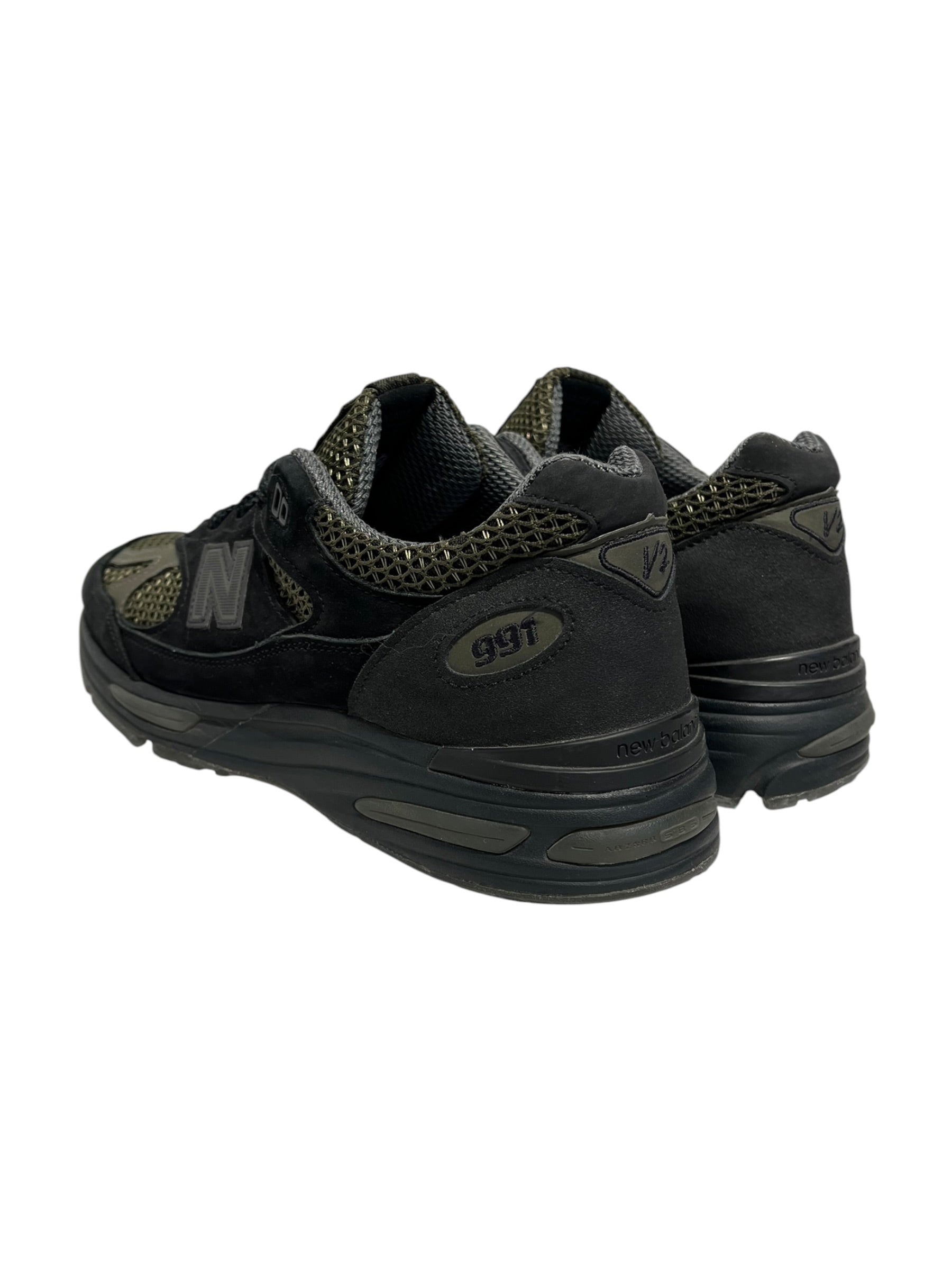 STONE ISLAND/NEW BALANCE/Low-Sneakers/US 10/Nylon/BLK/V2 991 view 2