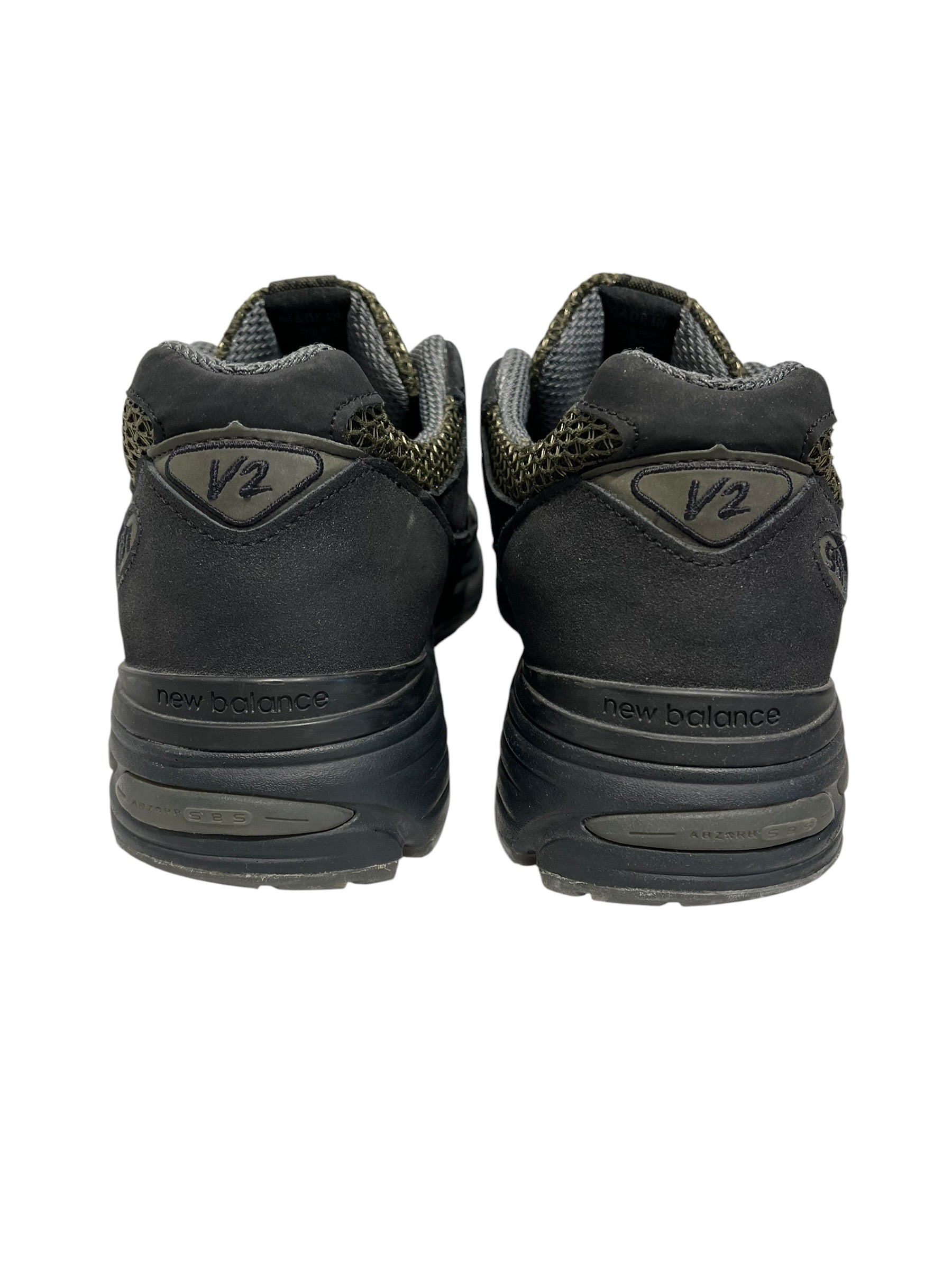 STONE ISLAND/NEW BALANCE/Low-Sneakers/US 10/Nylon/BLK/V2 991 view 3