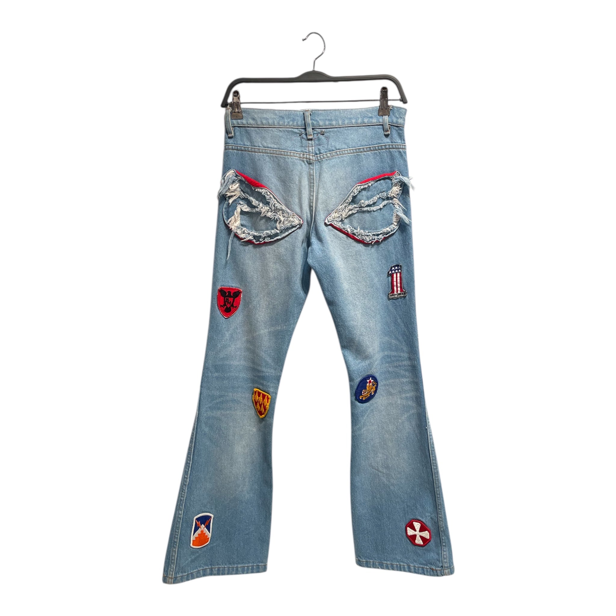 LA ROPA/Pants/26/Denim/BLU/PATCHWORK DENIM FLARE view 2