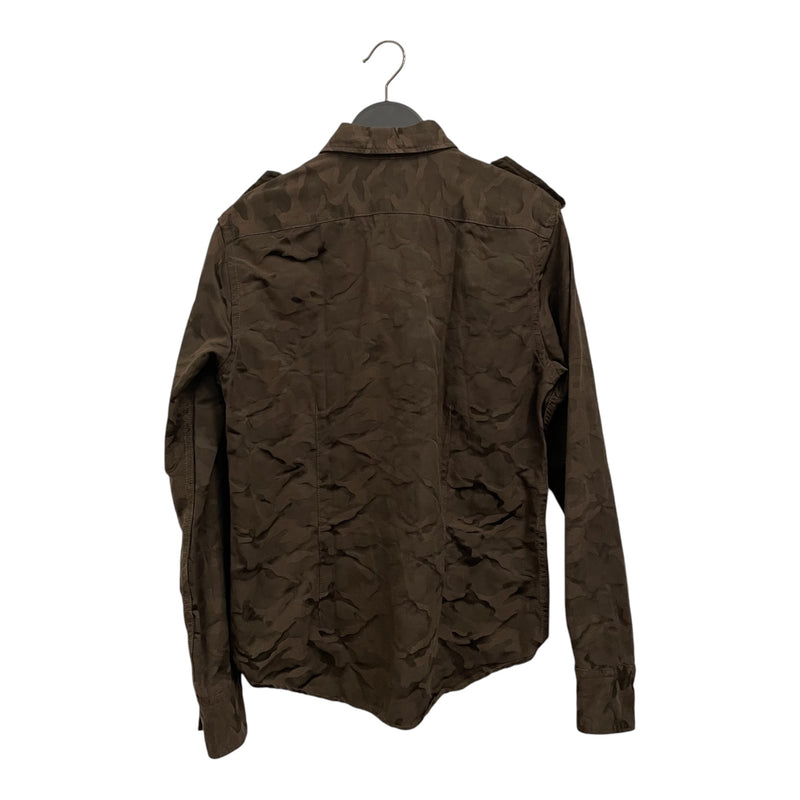 291295=HOMME/LS Shirt/2/Cotton/KHK/Camouflage/MILITARY STYLE